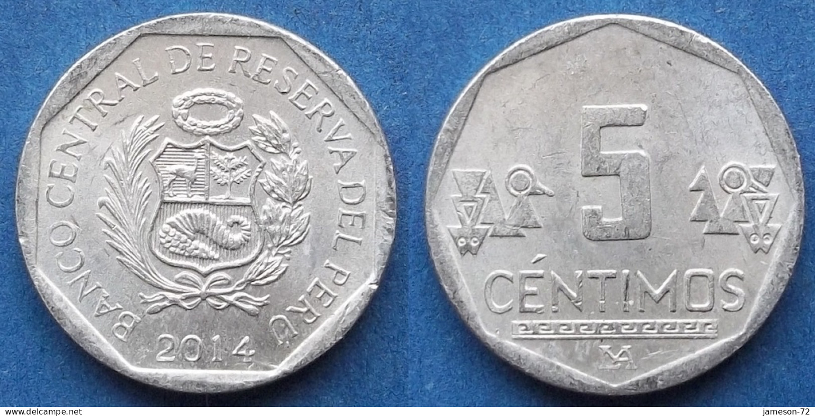 PERU - 5 Centimos 2014 KM# 304.4a Monetary Reform (1991) - Edelweiss Coins - Pérou