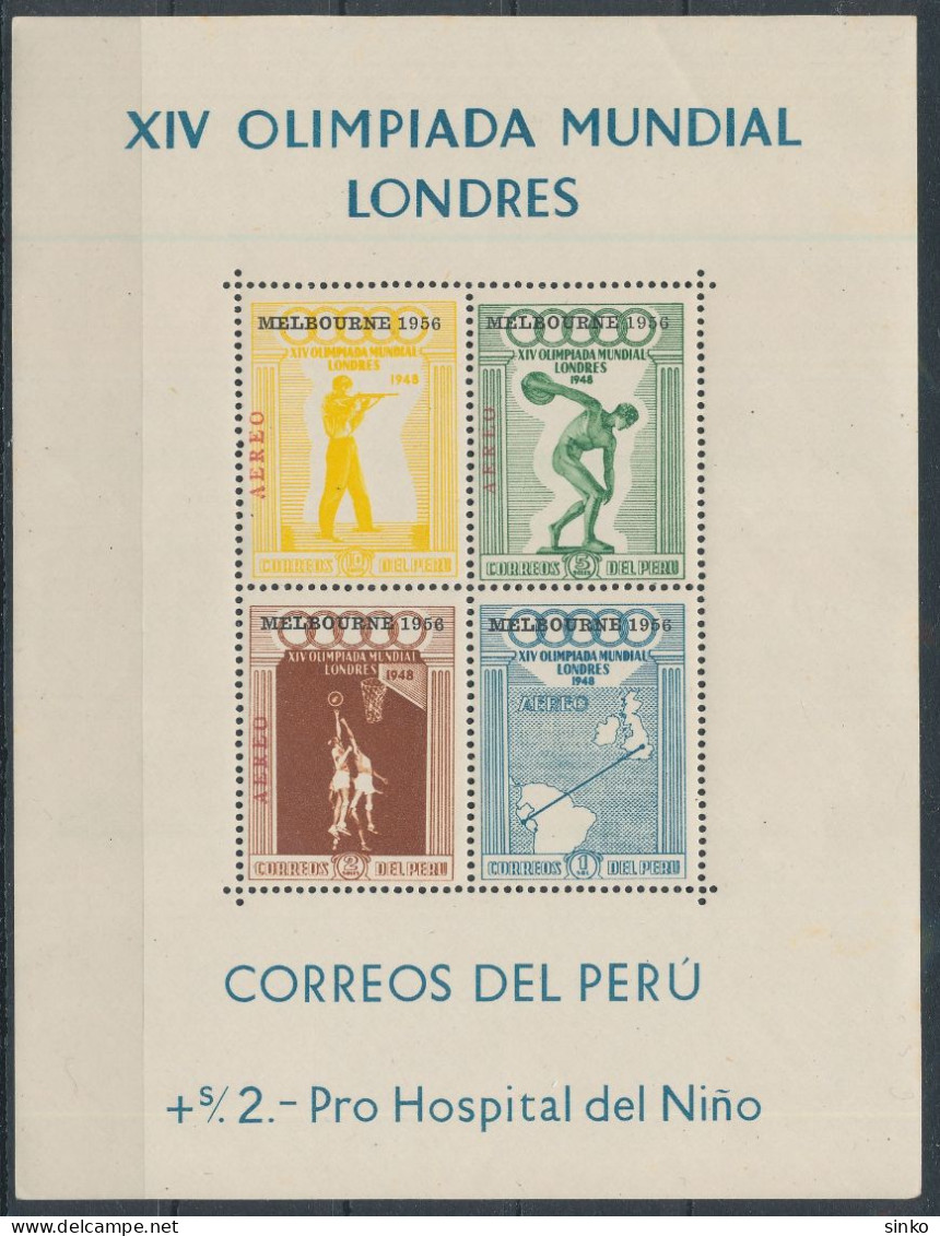 1957. Peru - Olympics - Verano 1956: Melbourne