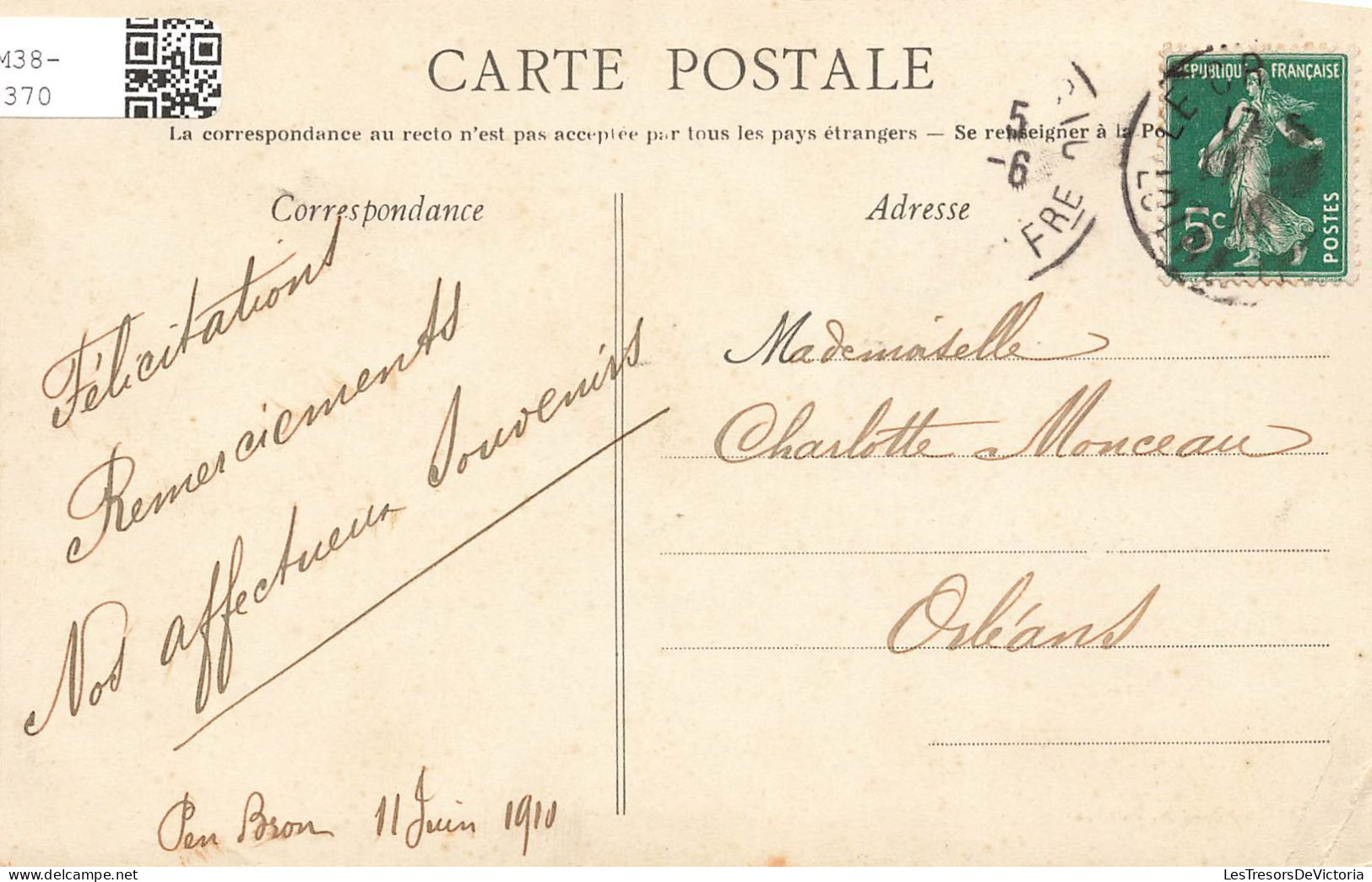 FRANCE - Le Croisic - Etablissement De Pen Bron - Dos Non Divisé - Carte Postale Ancienne - Le Croisic