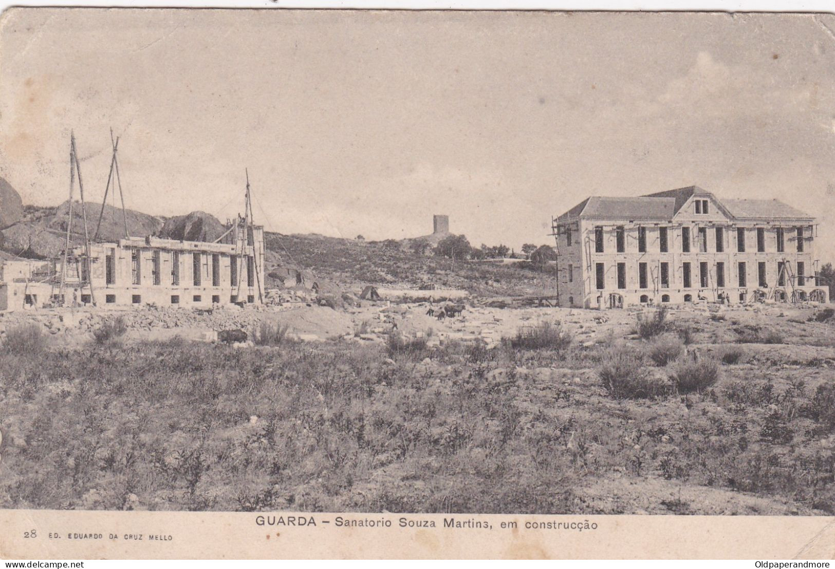 POSTCARD PORTUGAL - GUARDA - SANATÓRIO SOUSA MARTINS EM CONSTRUÇÃO - SANATORIUM - Guarda