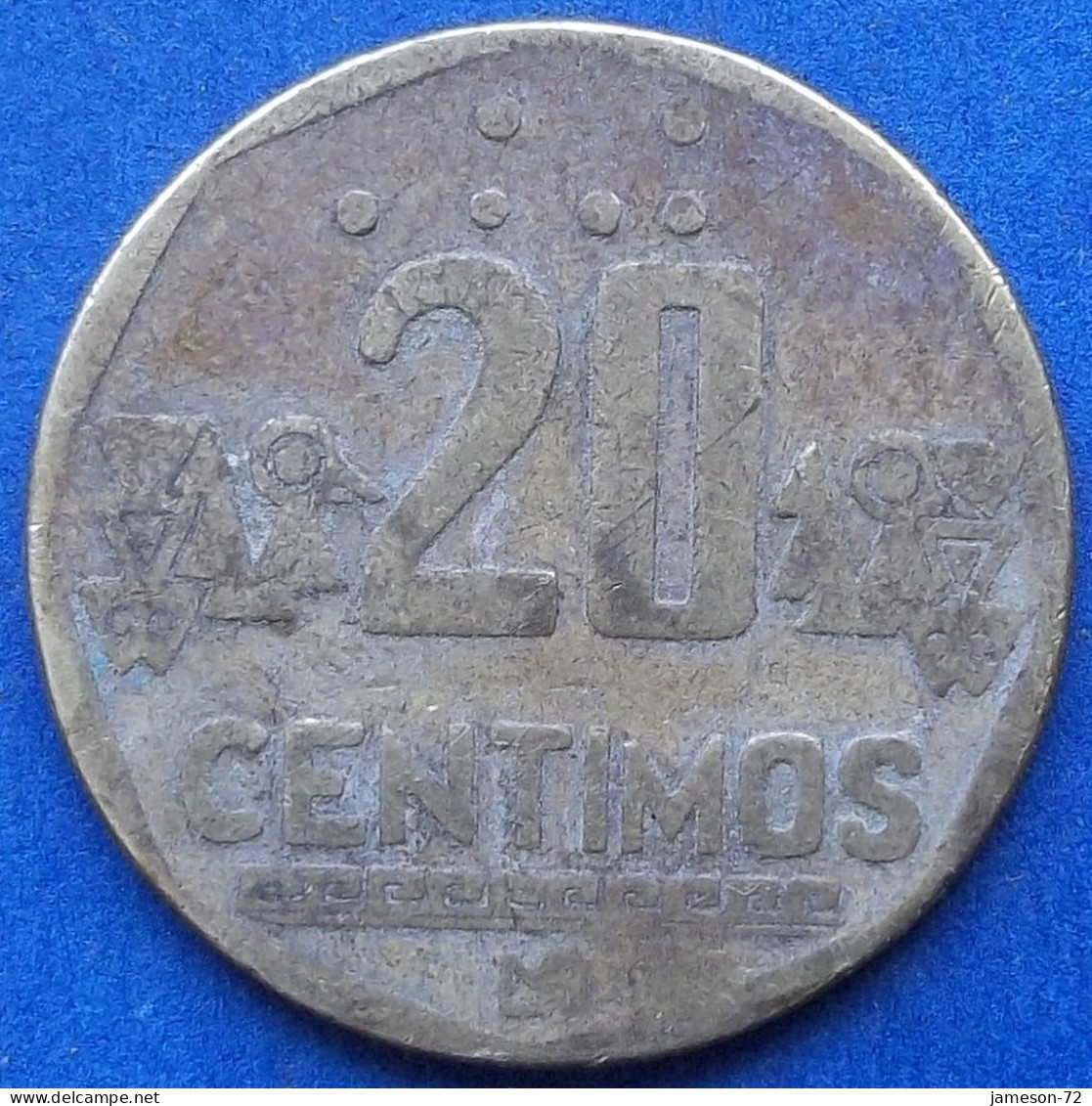 PERU - 20 Centimos 1993 KM# 306.1 Monetary Reform (1991) - Edelweiss Coins - Peru