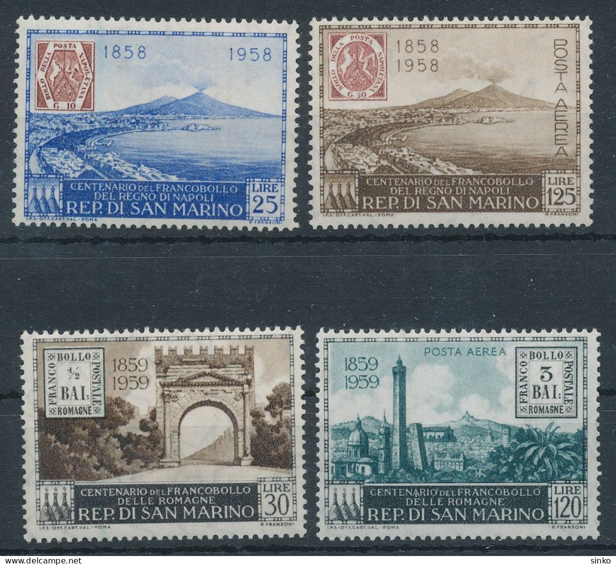 1958/59. San Marino - Landscapes, Cities - Other & Unclassified