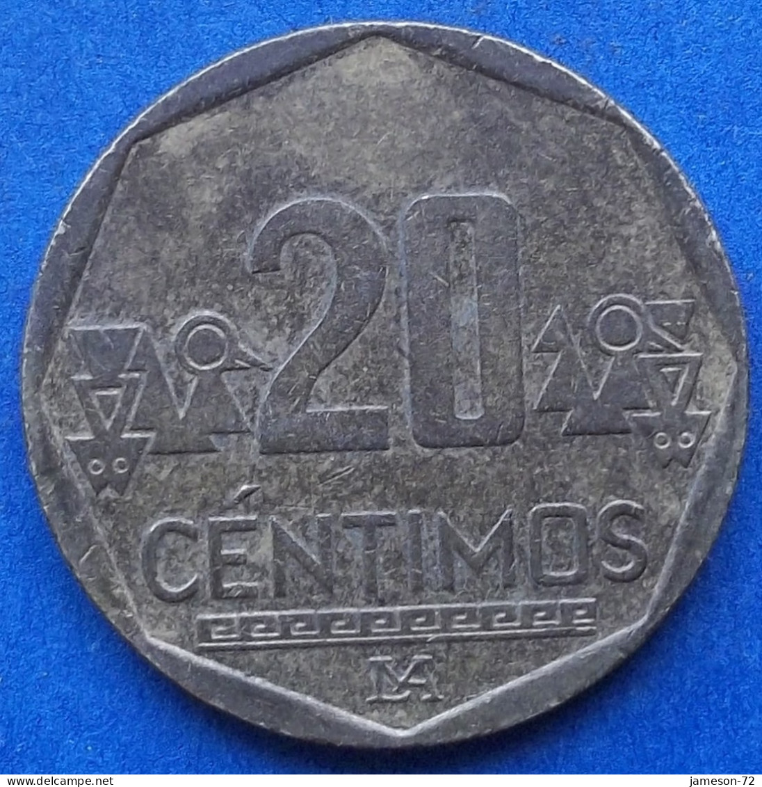 PERU - 20 Centimos 2018 KM# 306.4 Monetary Reform (1991) - Edelweiss Coins - Perú