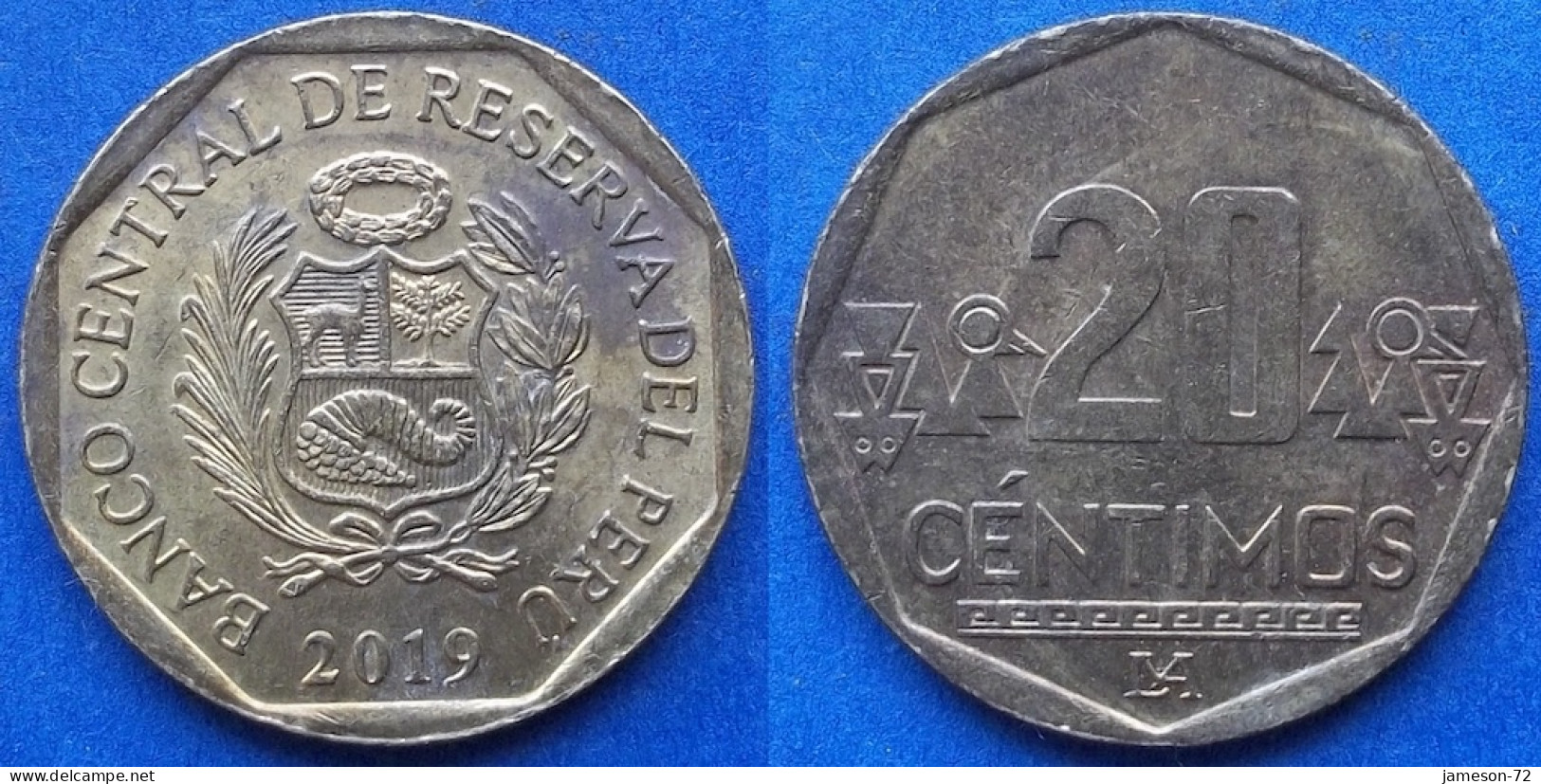 PERU - 20 Centimos 2019 KM# 306.4 Monetary Reform (1991) - Edelweiss Coins - Pérou