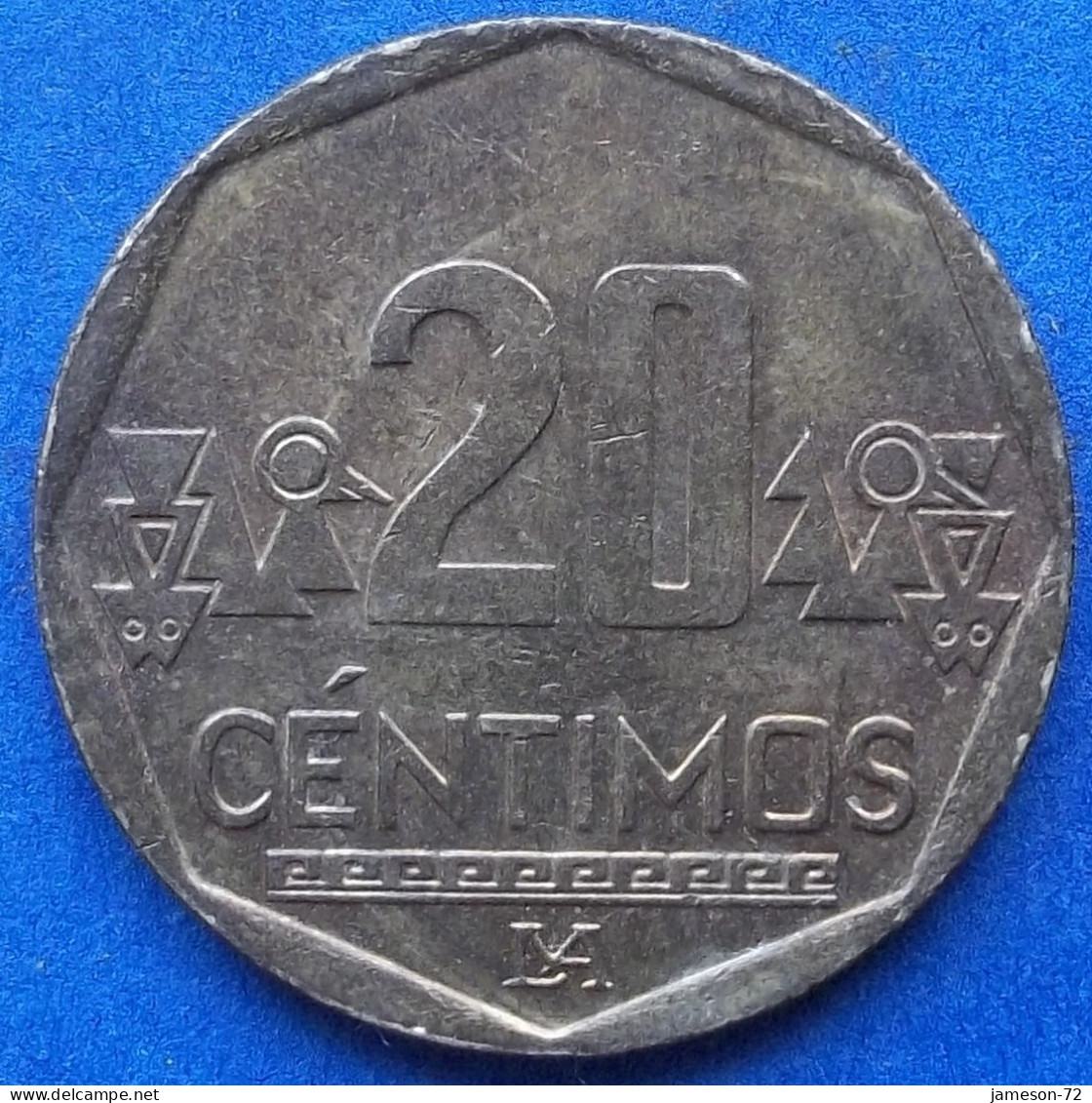 PERU - 20 Centimos 2019 KM# 306.4 Monetary Reform (1991) - Edelweiss Coins - Peru