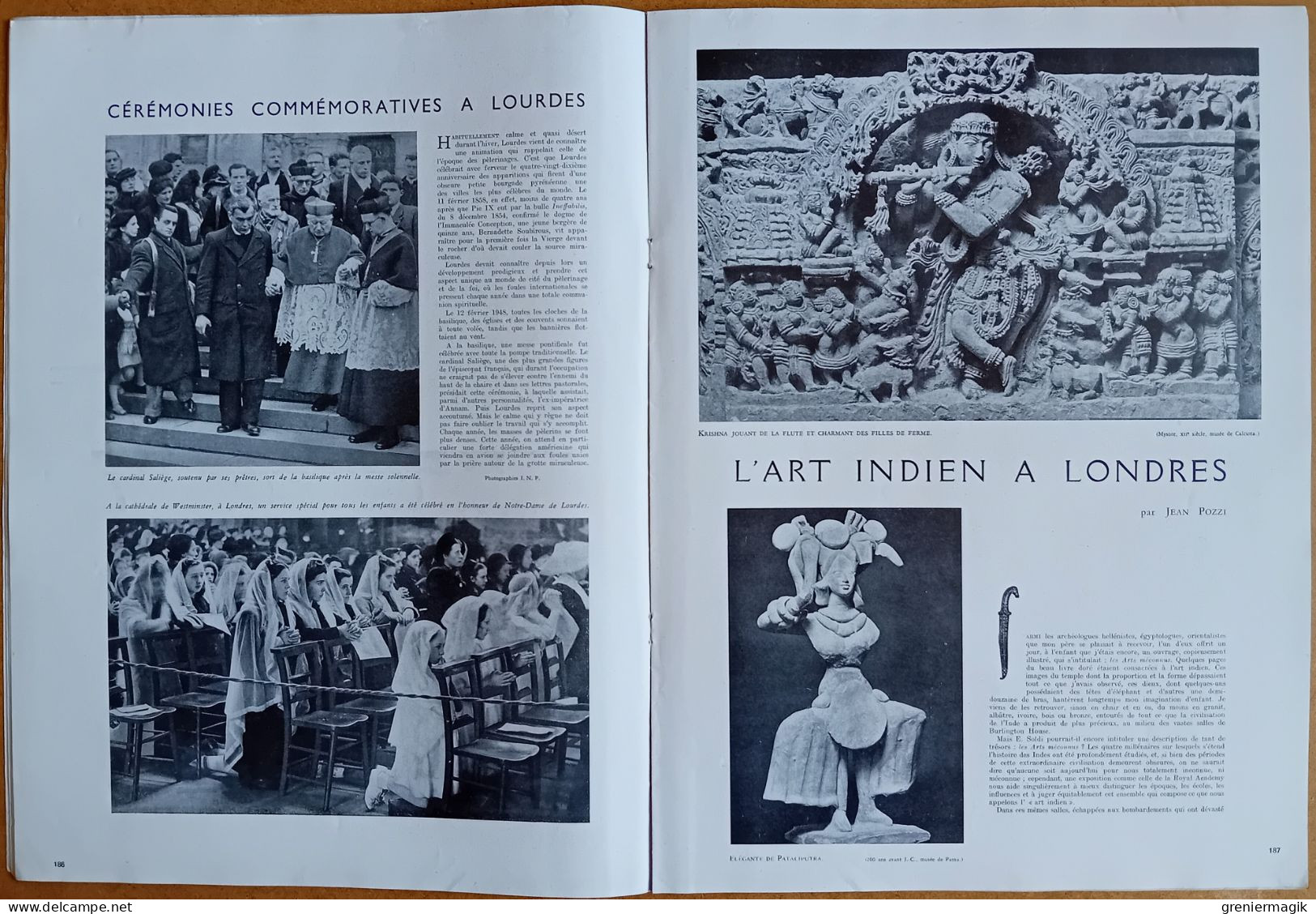 France Illustration N°125 21/02/1948 Nos écoles en A.O.F./Frontière franco-espagnole/En Grèce par Lucien Bodard/Carnaval