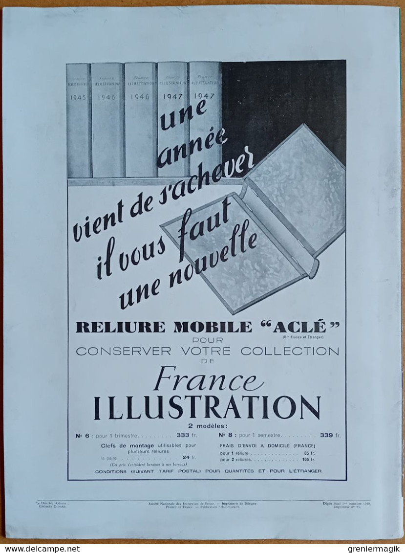 France Illustration N°125 21/02/1948 Nos écoles en A.O.F./Frontière franco-espagnole/En Grèce par Lucien Bodard/Carnaval