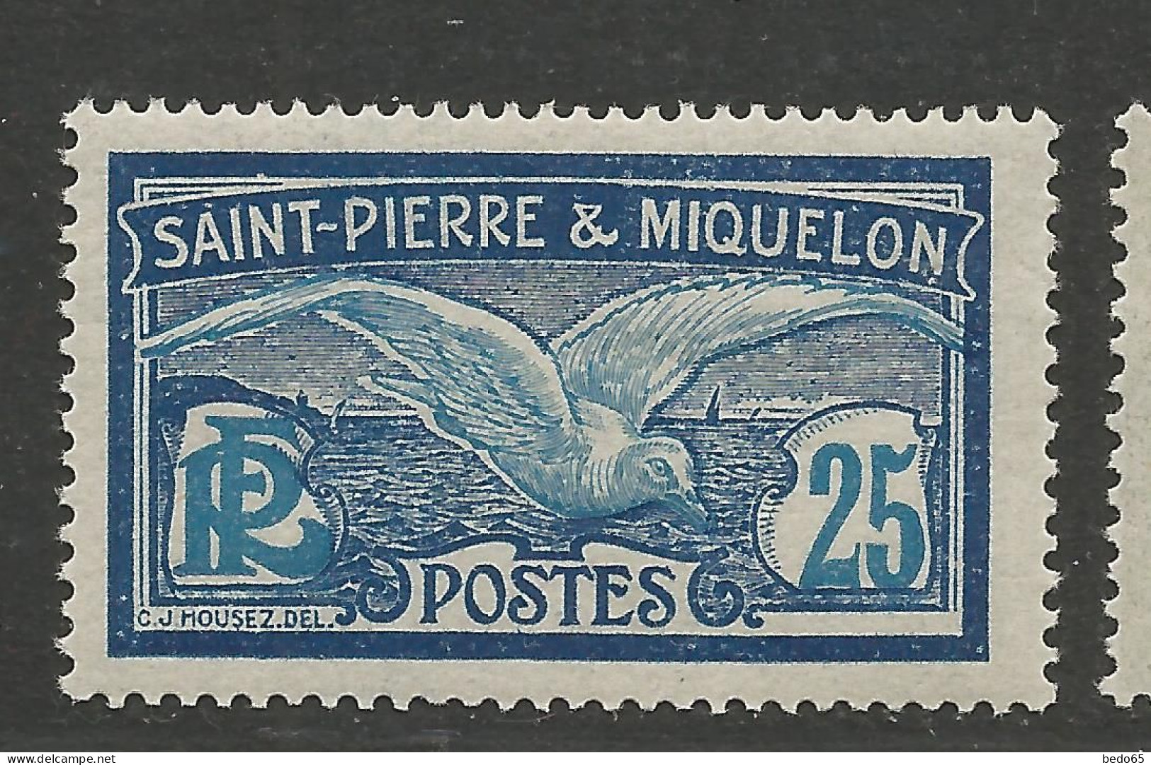 SAINT PIERRE ET MIQUELON  N° 84  NEUF** LUXE SANS CHARNIERE  / Hingeless  / MNH - Unused Stamps
