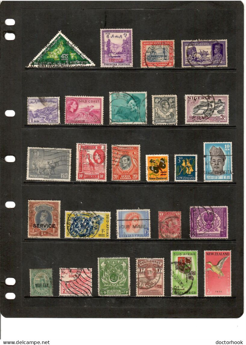 BRITISH COMMONWEALTH---Collection Of USED DL-1362 - Collections (sans Albums)