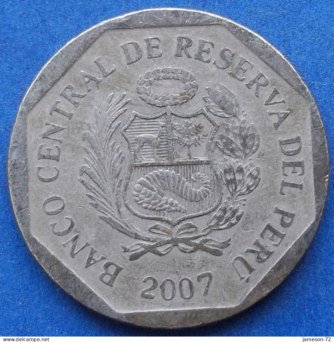 PERU - 1 Nuevo Sol 2007 KM# 308.4 Monetary Reform (1991) - Edelweiss Coins - Peru