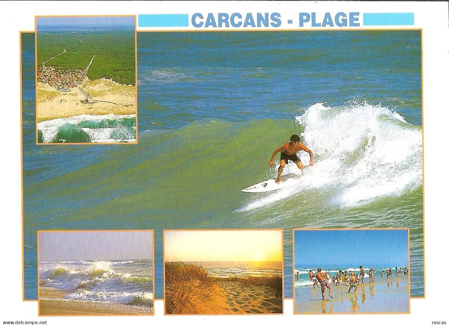 CPM - GIRONDE - CARCANS PLAGE - SURF - MULTIVUES - Carcans