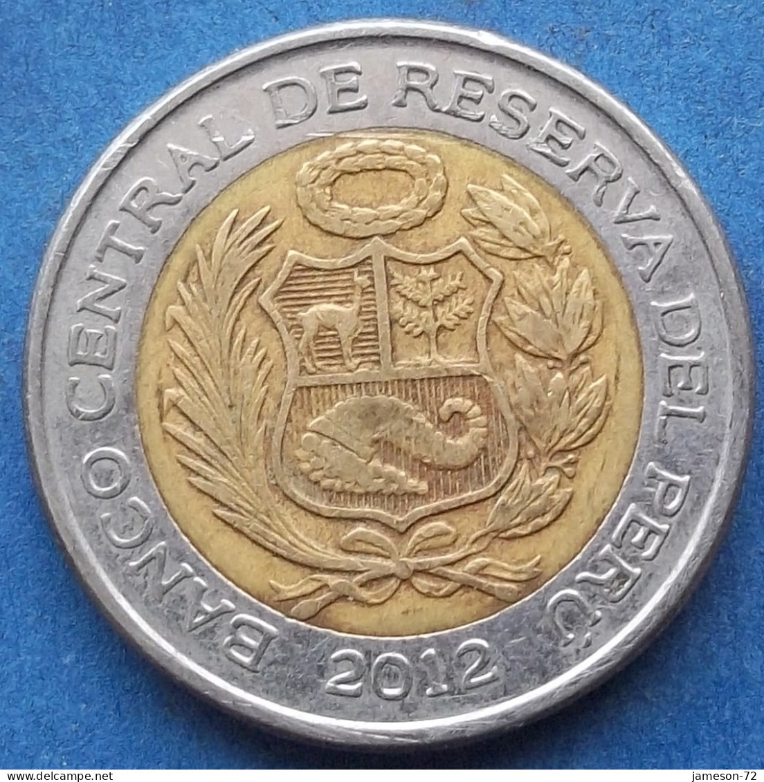 PERU - 2 Nuevos Soles 2012 "Hummingbird From The Inca Lines" KM# 343 Monetary Reform (1991) - Edelweiss Coins - Pérou