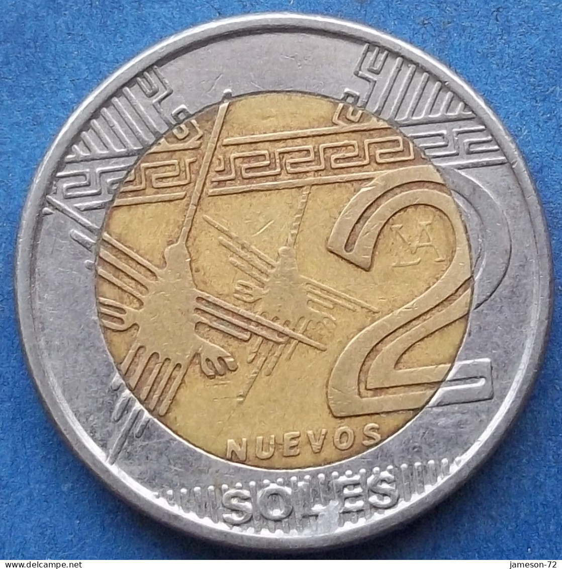 PERU - 2 Nuevos Soles 2012 "Hummingbird From The Inca Lines" KM# 343 Monetary Reform (1991) - Edelweiss Coins - Pérou