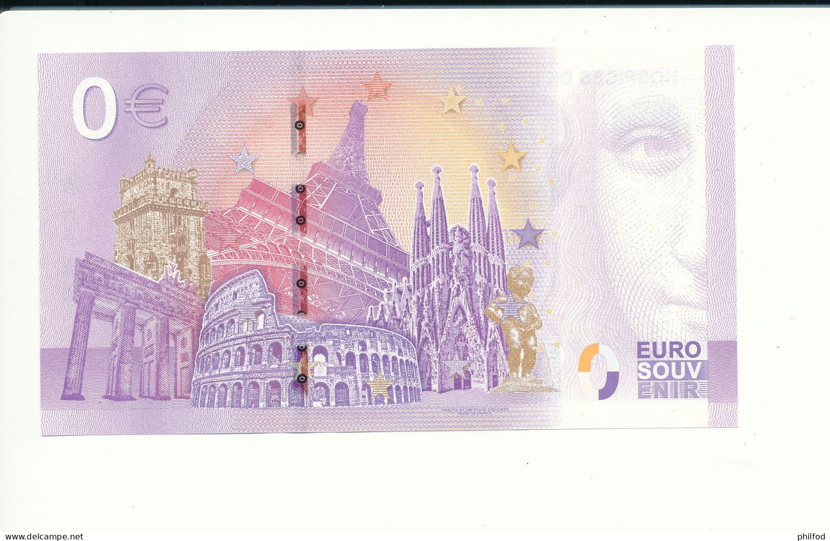 Billet Touristique  0 Euro  - HOSPICES DE BEAUNE - UENQ - 2022-2 -  N° 352 - Altri & Non Classificati