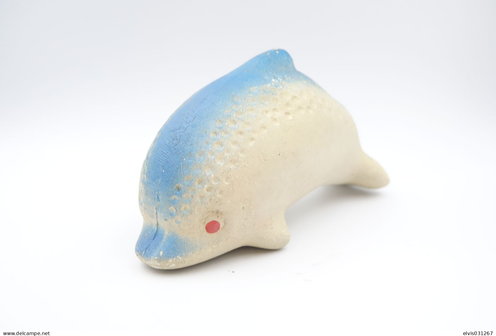 PIEPER POUET SQUEAKY: UNKNOWN DOLPHIN - L=14 - Rubber - Vinyl -1950's - Schlümpfe