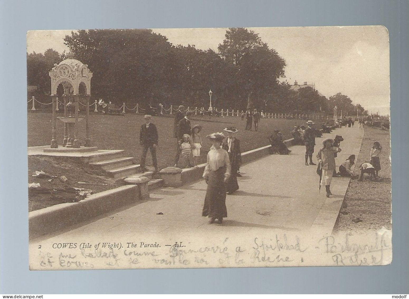 CPA - Royaume-Uni - Isle Of Wight - Cowes - The Parade - Animée - Circulée En 1913 - Cowes