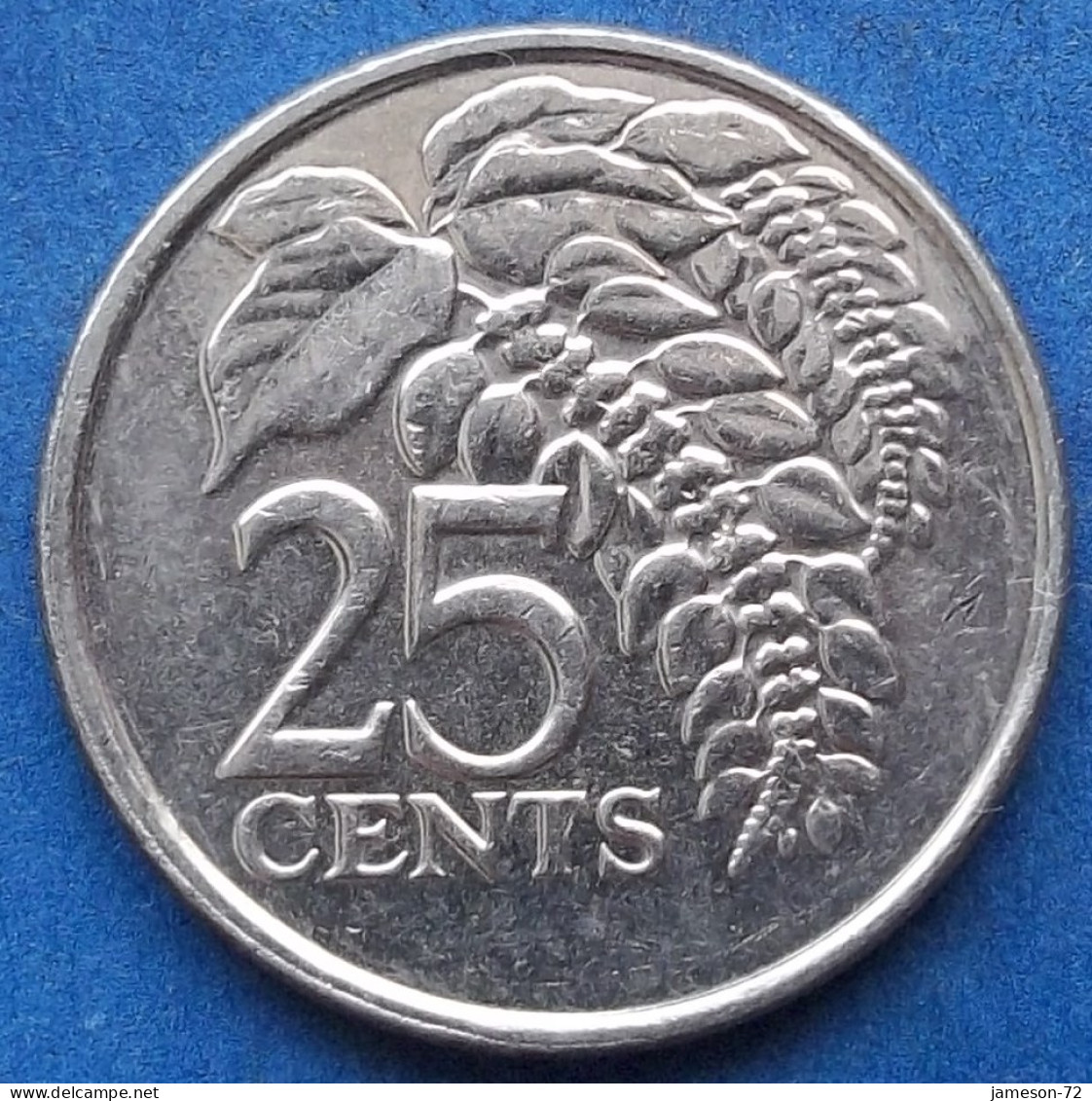 TRINIDAD & TOBAGO - 25 Cents 2014 "Chaconia" KM# 32 Republic (1976) - Edelweiss Coins - Trinité & Tobago