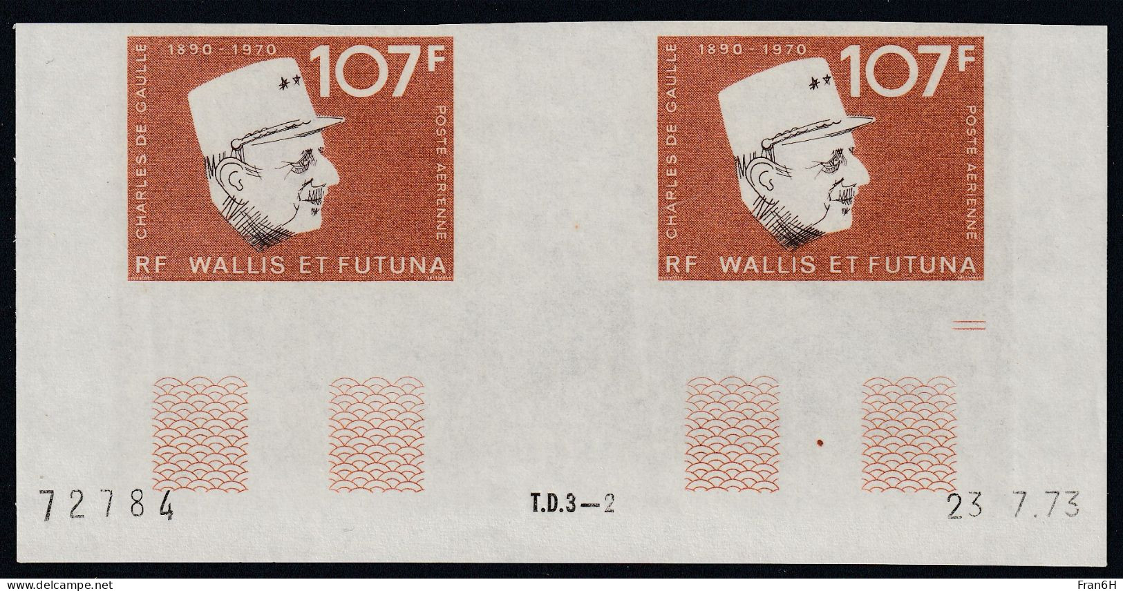 PA N° 48 Paire Cdf Non Dentelés - Neufs ** - MNH - Imperforates, Proofs & Errors
