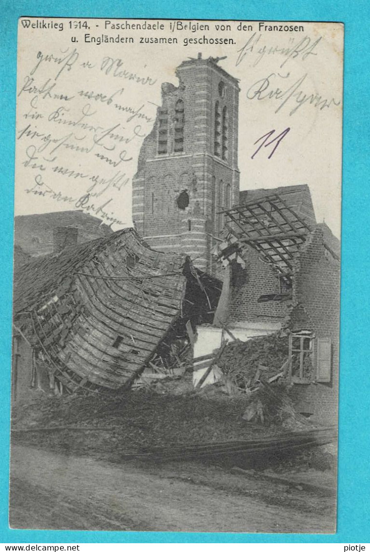 * Passendale - Passchendaele (Zonnebeke) * (Feldpost) Weltkrieg 1914, église, Guerre, Ruines, War, Krieg - Zonnebeke