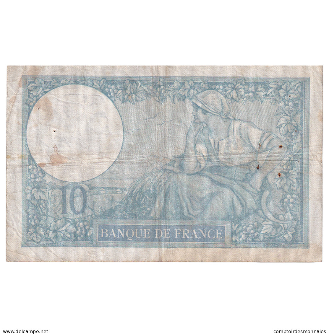 France, 10 Francs, Minerve, 1941, Q.83794, TB, Fayette:7.28, KM:84 - 10 F 1916-1942 ''Minerve''