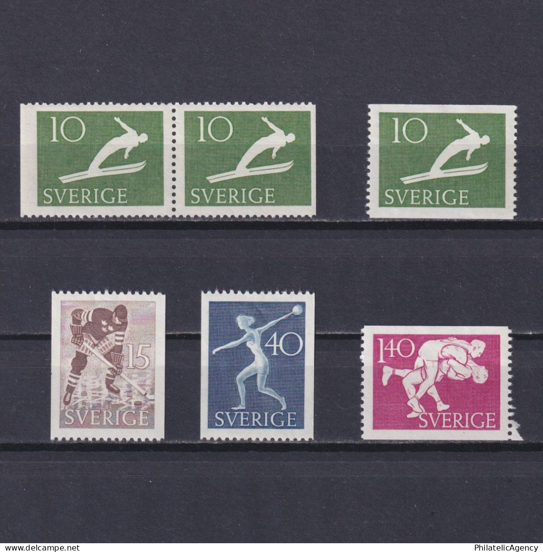 SWEDEN 1953, Sc# 444-448, Swedish Athletic Association, MH - Ongebruikt