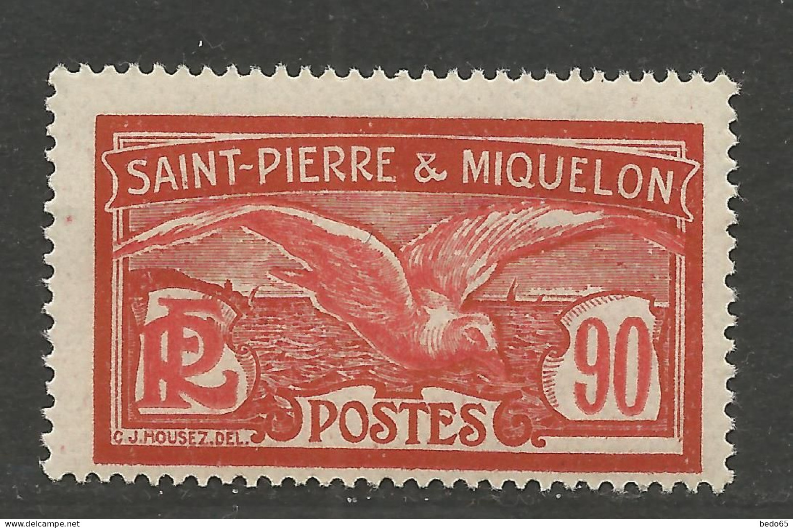 SAINT PIERRE ET MIQUELON  N° 129  NEUF** LUXE SANS CHARNIERE  / Hingeless  / MNH - Unused Stamps