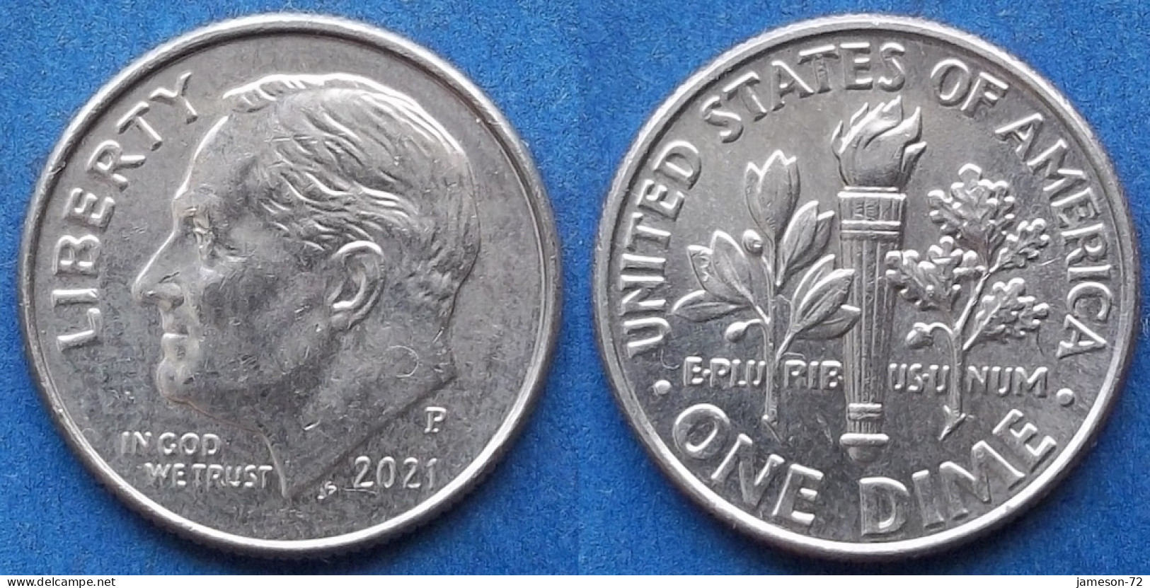 USA - 10 Cents 2021 D "Roosevelt Dime" KM# 195a - Edelweiss Coins - 1946-...: Roosevelt