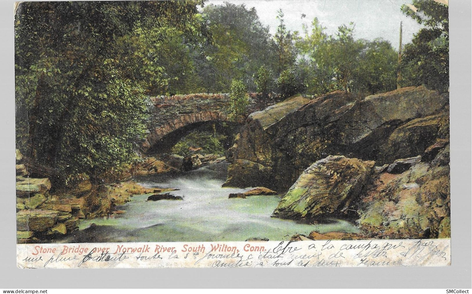 Stone Bridge Over Norwalk River, South Wilton, Connecticut (A20p5) - Other & Unclassified