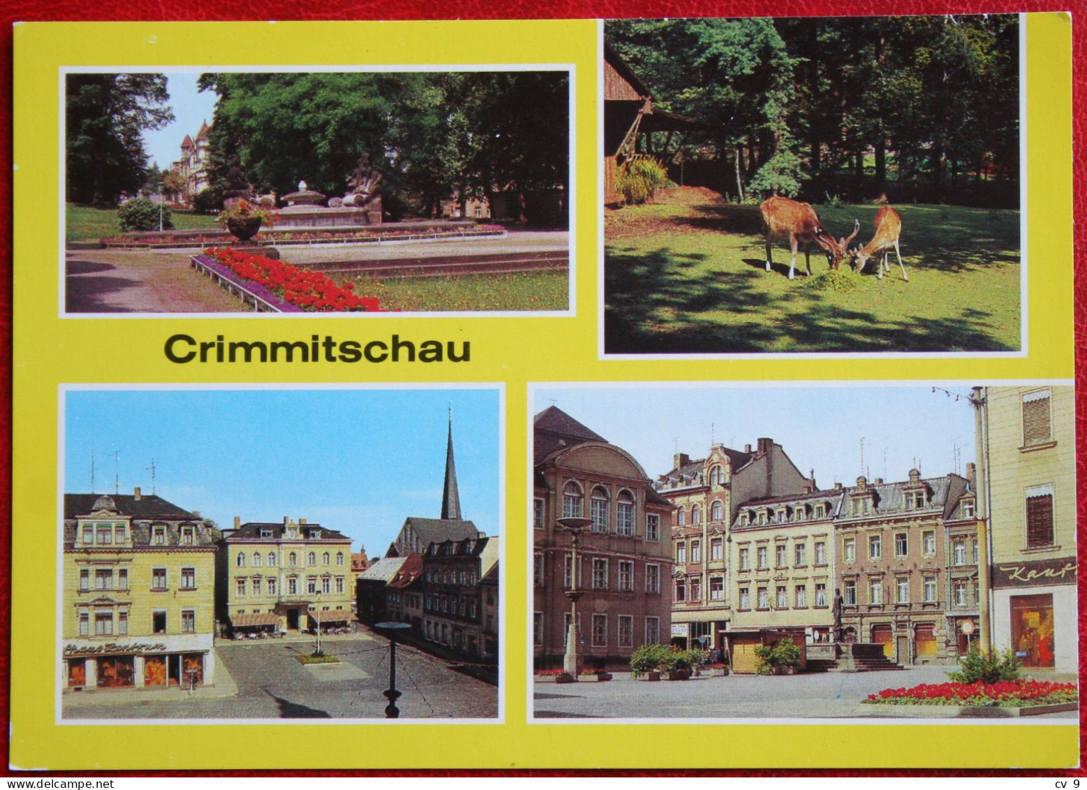 AK Crimmitschau Werdau Sahnpark Markt Bild Und Heimat Deutschland DDR Nicht Gelaufen Postcard D16 - Crimmitschau