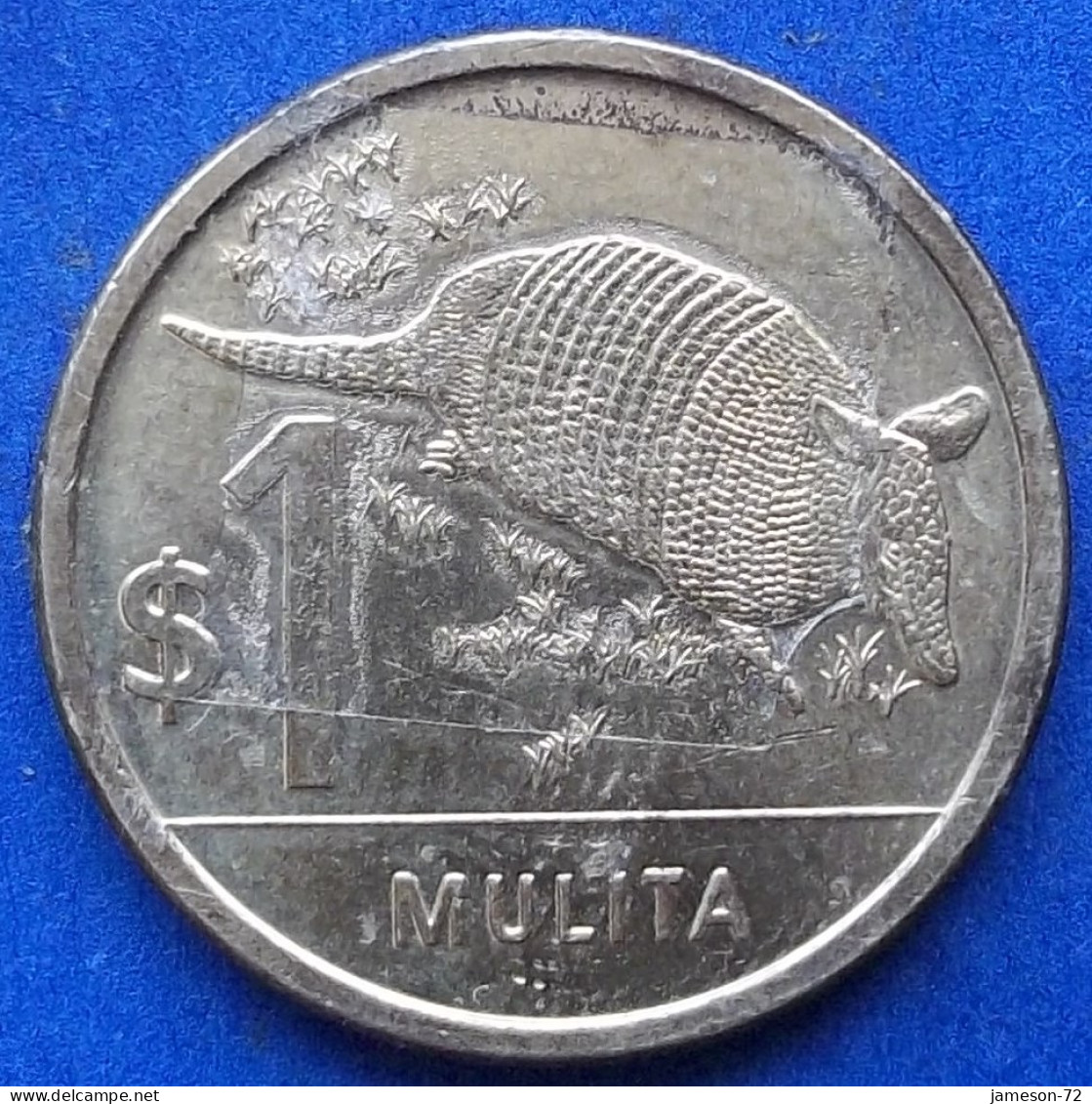 URUGUAY - 1 Peso 2019 "Mulita" KM# 135 Monetary Reform (1993) - Edelweiss Coins - Uruguay