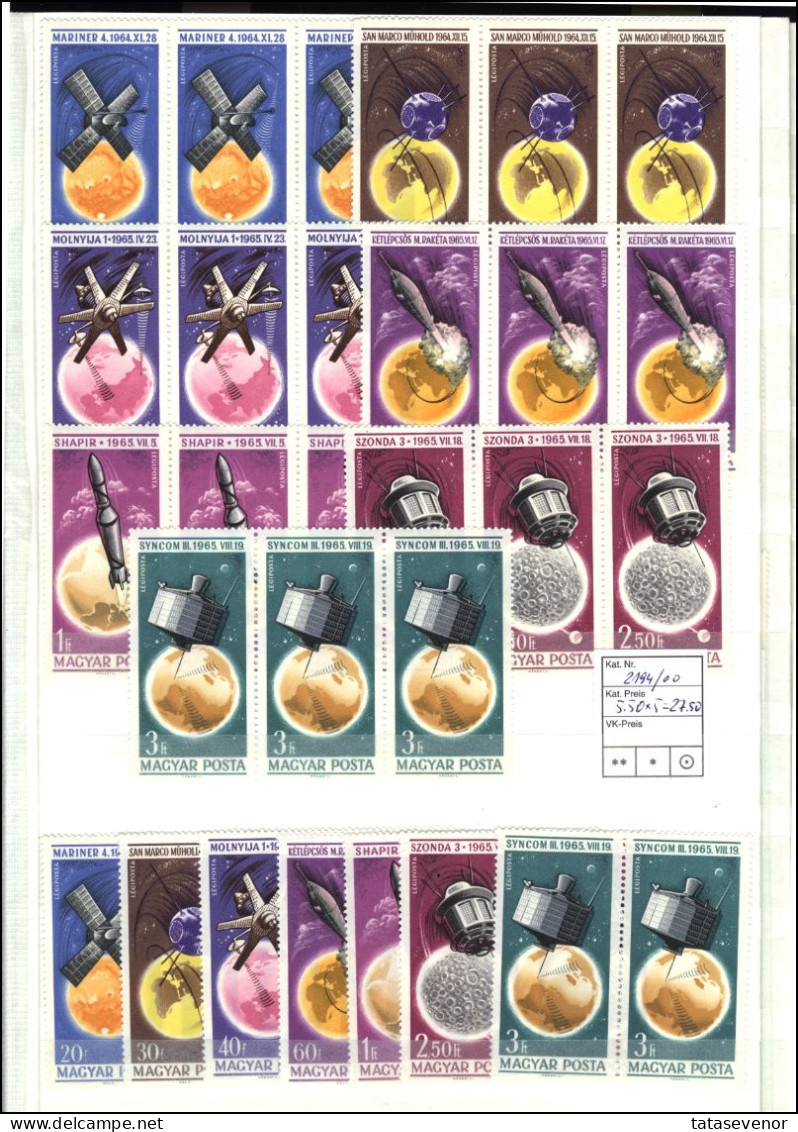 HUNGARY TOPICAL Dealer Lot MNH Duplication - Collections (en Albums)