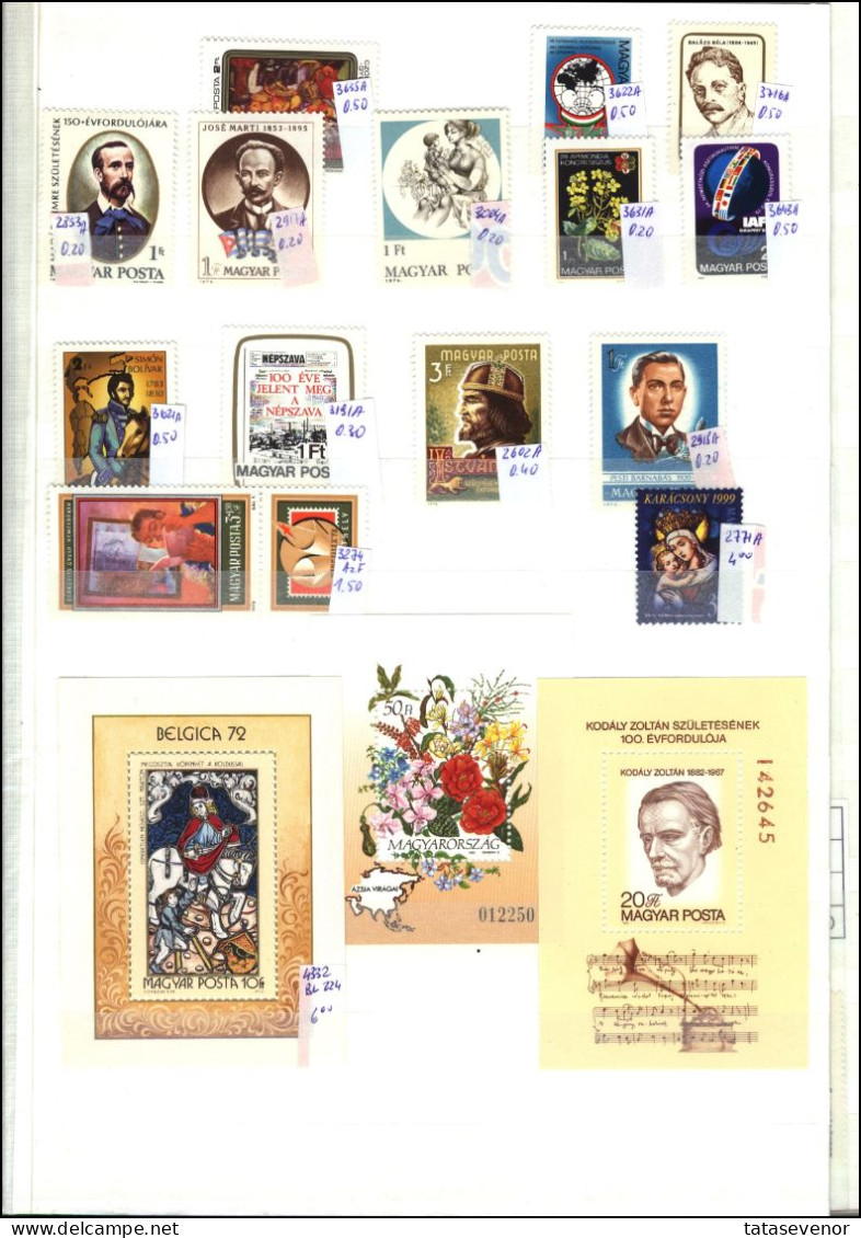 HUNGARY TOPICAL Dealer Lot MNH Duplication - Collections (en Albums)