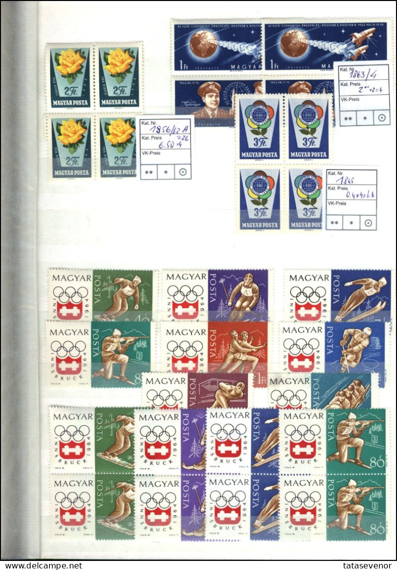 HUNGARY TOPICAL dealer lot MNH duplication