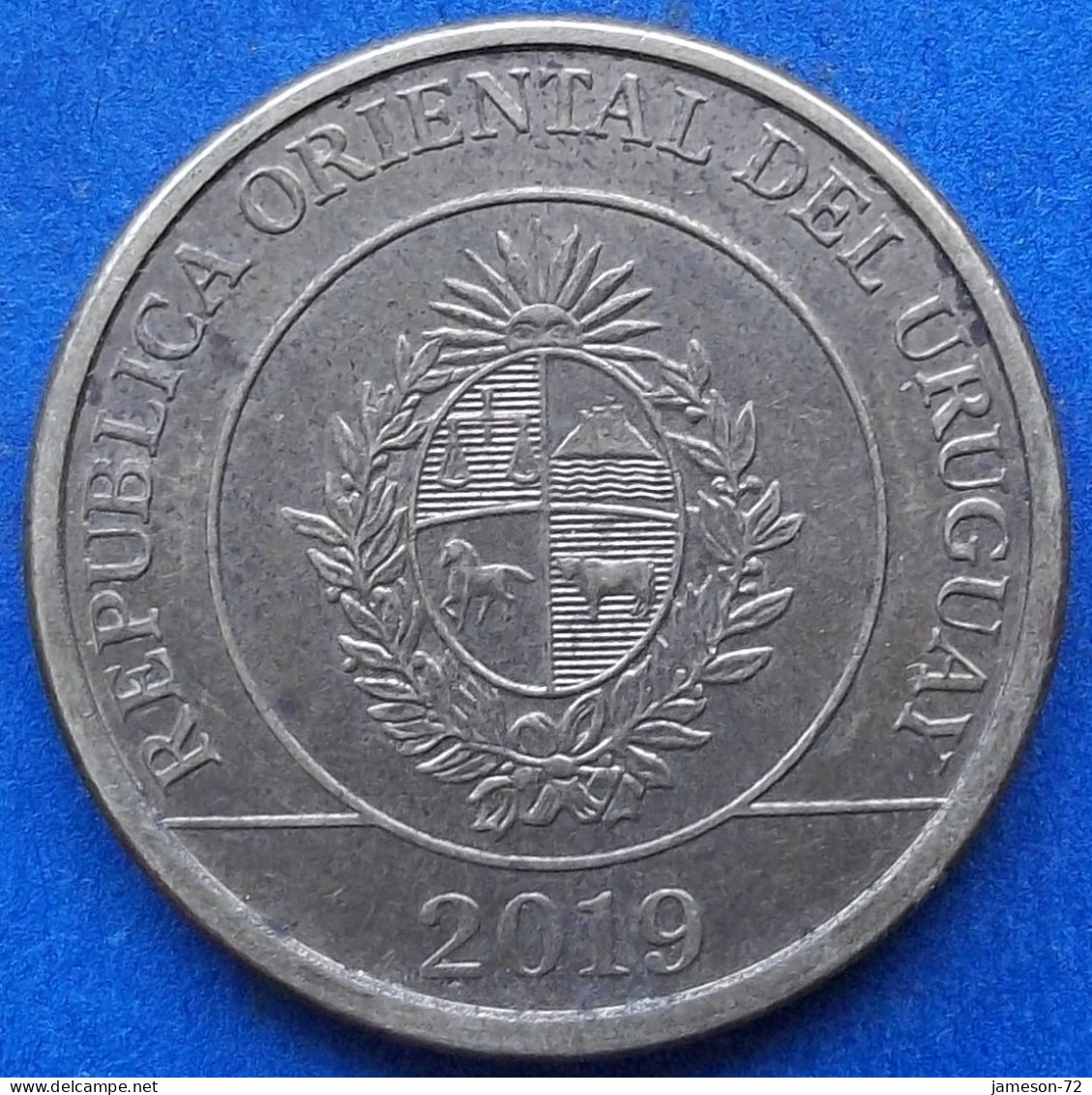 URUGUAY - 2 Pesos 2019 "Carpincho" KM# 136 Monetary Reform (1993) - Edelweiss Coins - Uruguay