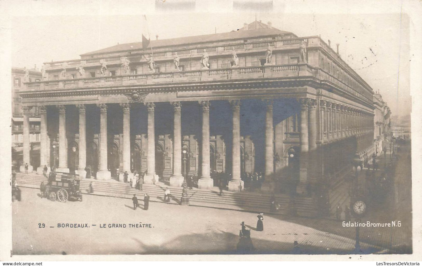 FRANCE - Bordeaux - Le Grand Théâtre - Carte Postale Ancienne - Bordeaux
