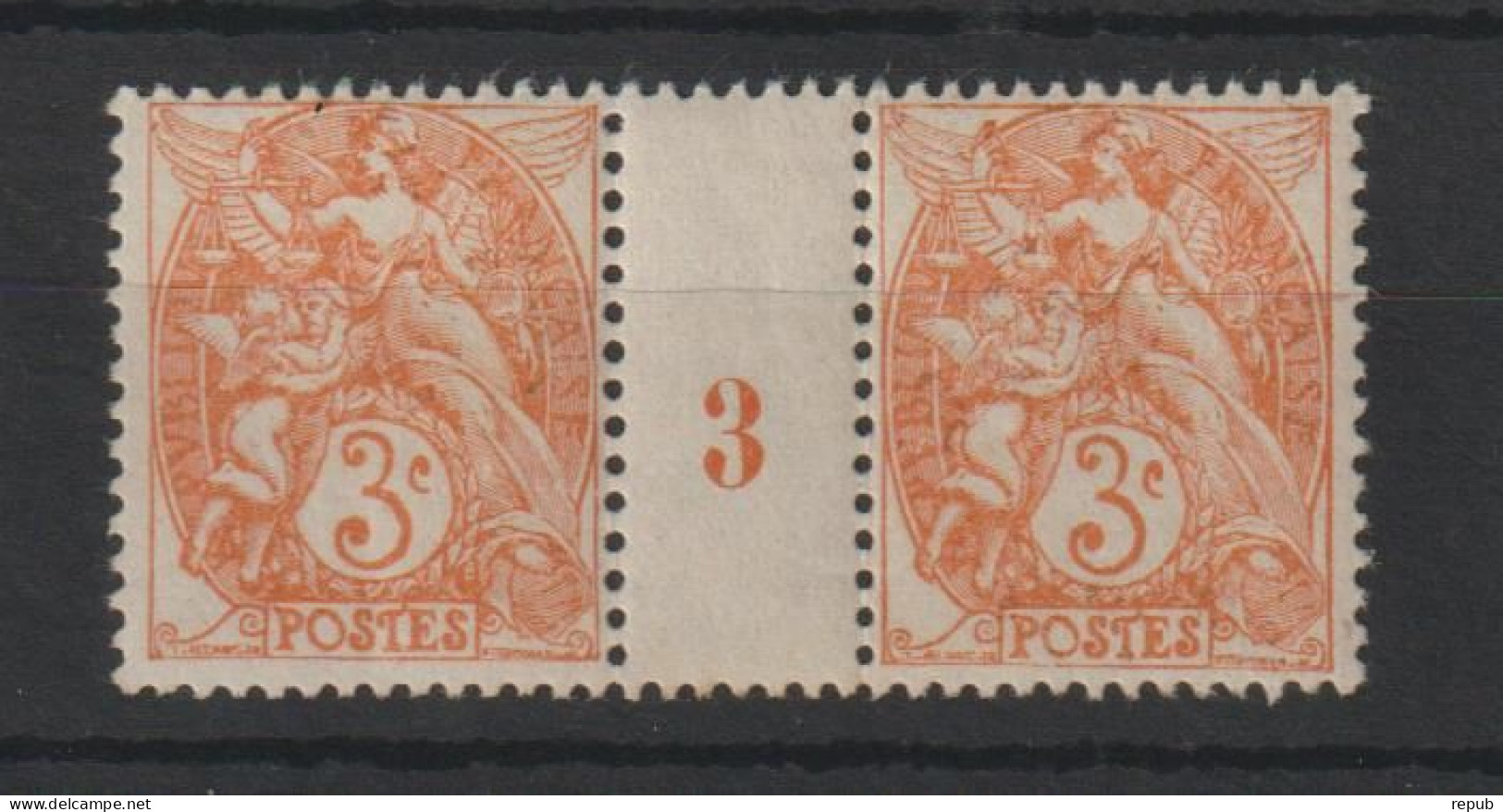 Millésime Type Blanc 109 IB 1923 ** MNH Traces D'adhérences - Millesimi