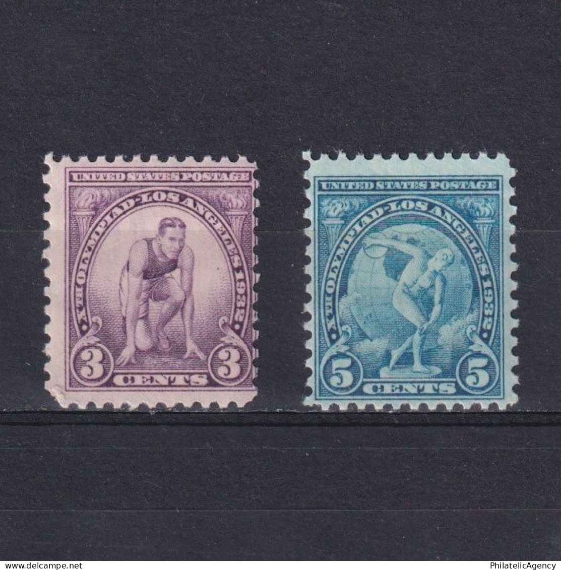 UNITED STATES 1932, Sc# 718-719, Olympic Games, MH - Nuevos