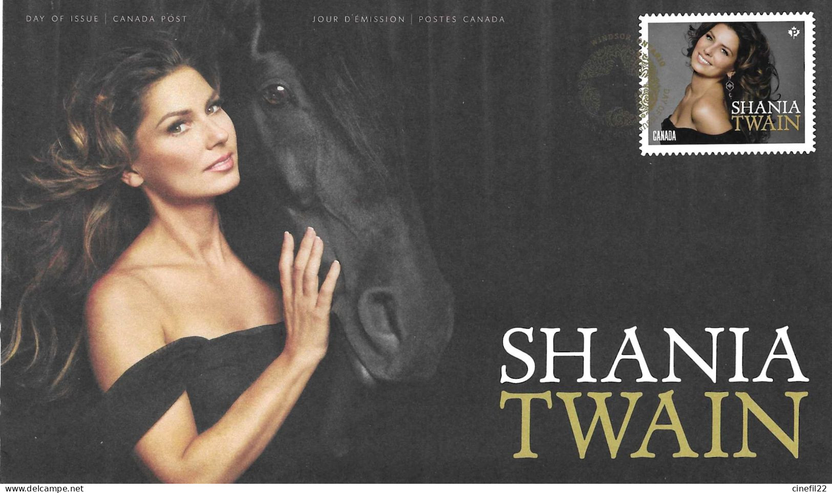 Canada, Chanson, FDC Shania Twain, Windsor - Cantantes