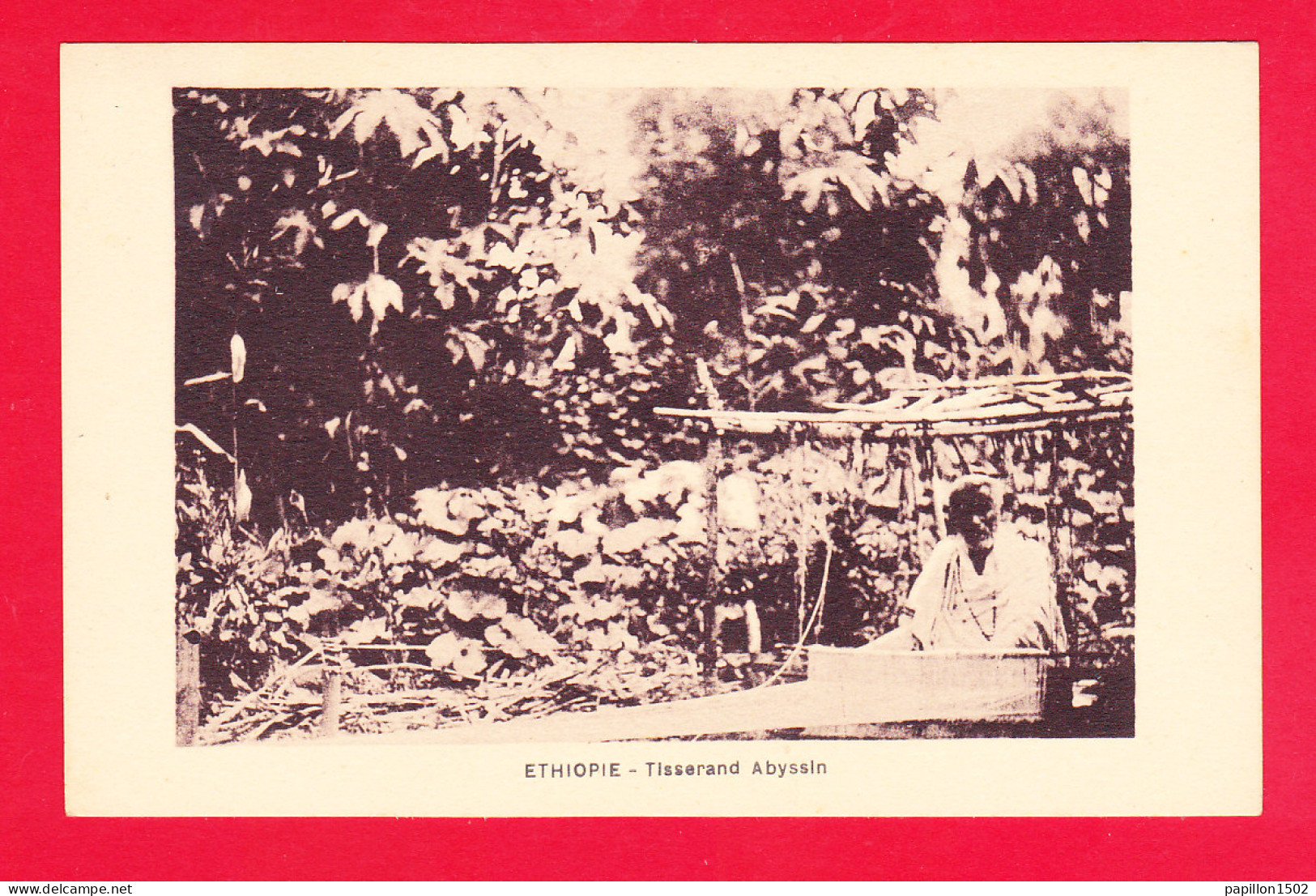 E-Ethiopie-23Ph68   Un Tisserand Abyssin, Cpa BE - Ethiopie