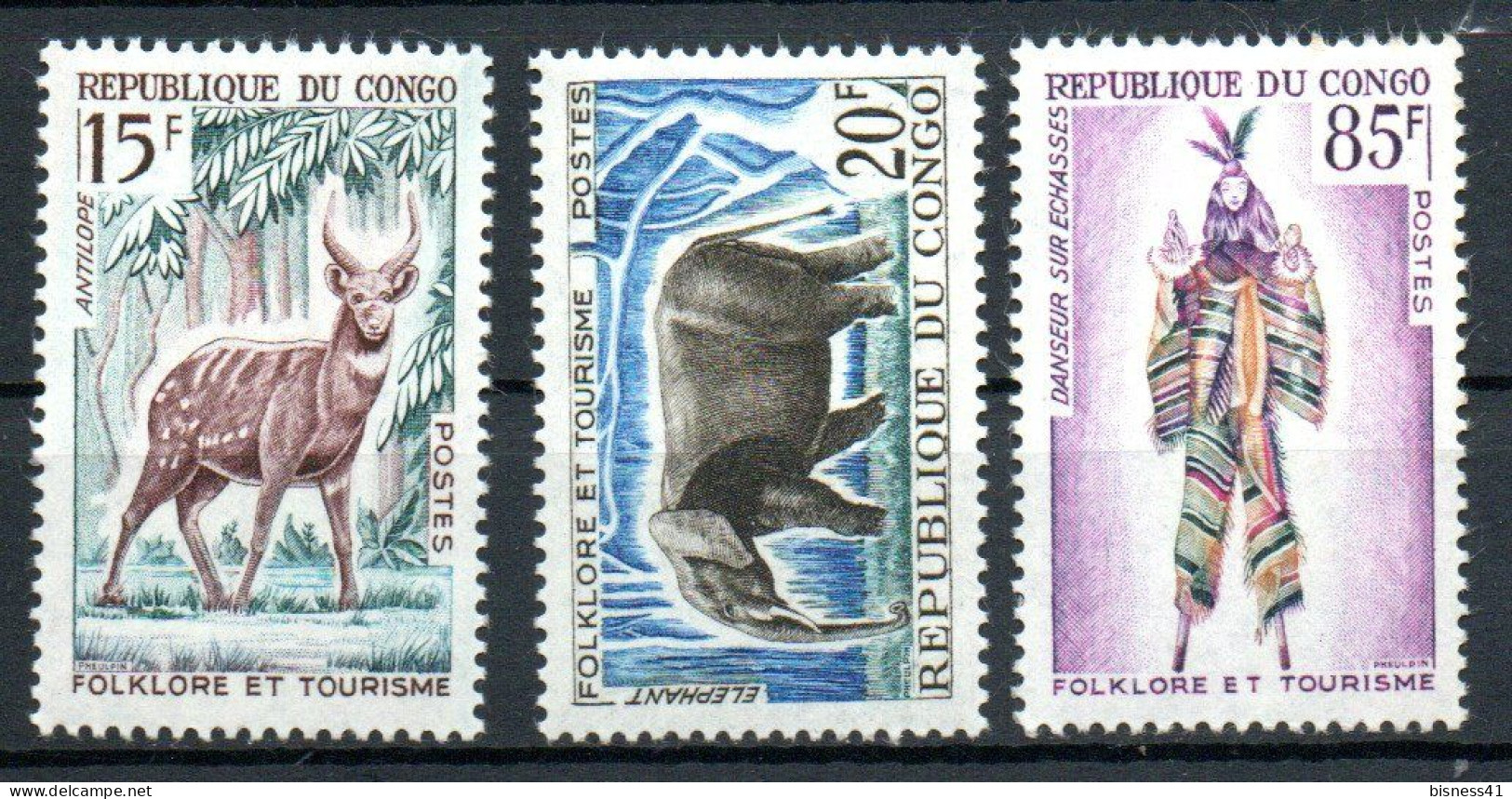 Col40 Afrique Congo 1964 N° 162 163 & 166 Neuf XX MNH Cote 6,00€ - Ungebraucht