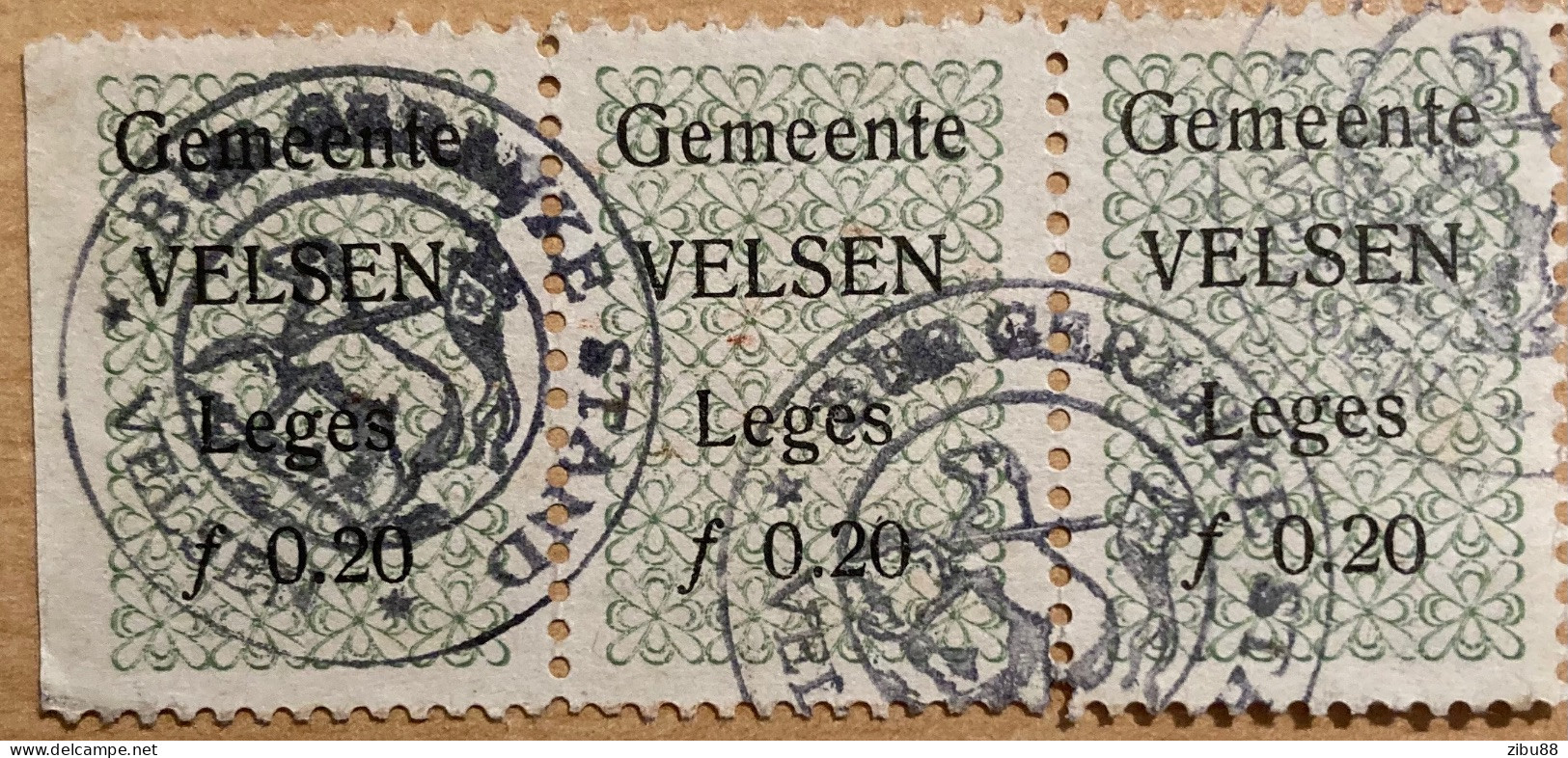 Leges Gemeente Velsen Fiscaux - Revenue Stamps Netherlands - Fiscaux