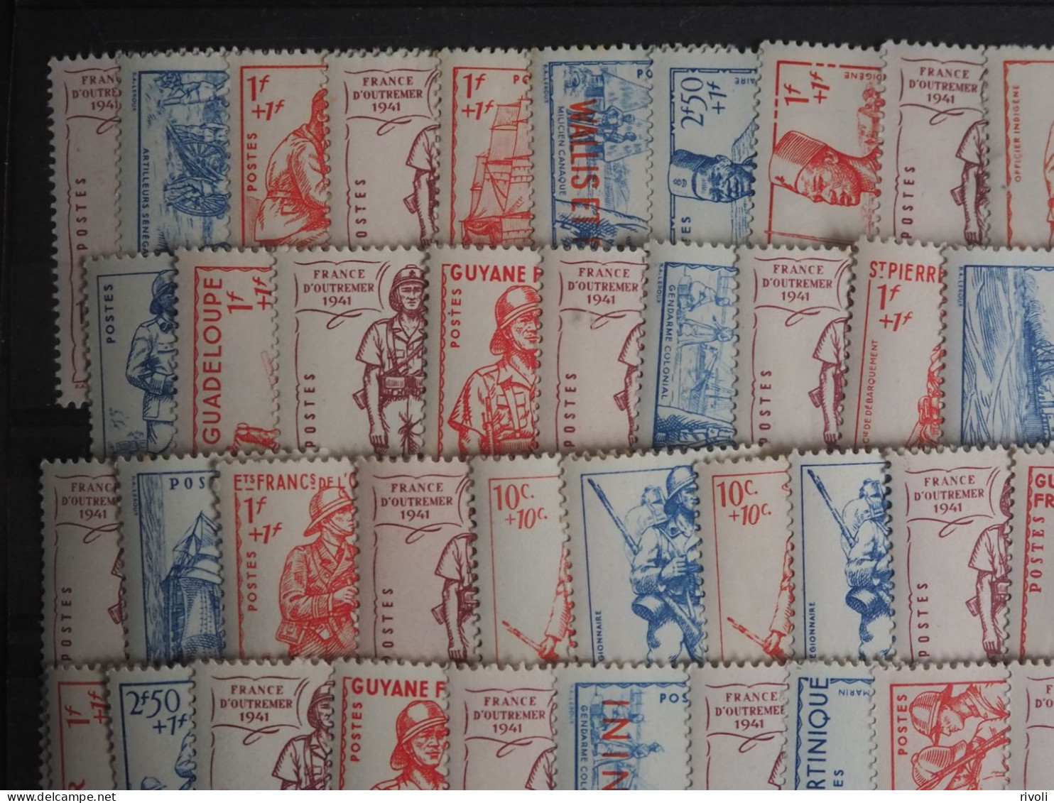 GRANDE SERIE COLONIALE - 1941 DEFENSE DE L'EMPIRE - 72 TP NEUFS ** - COTE 214€. - 1941 Défense De L'Empire