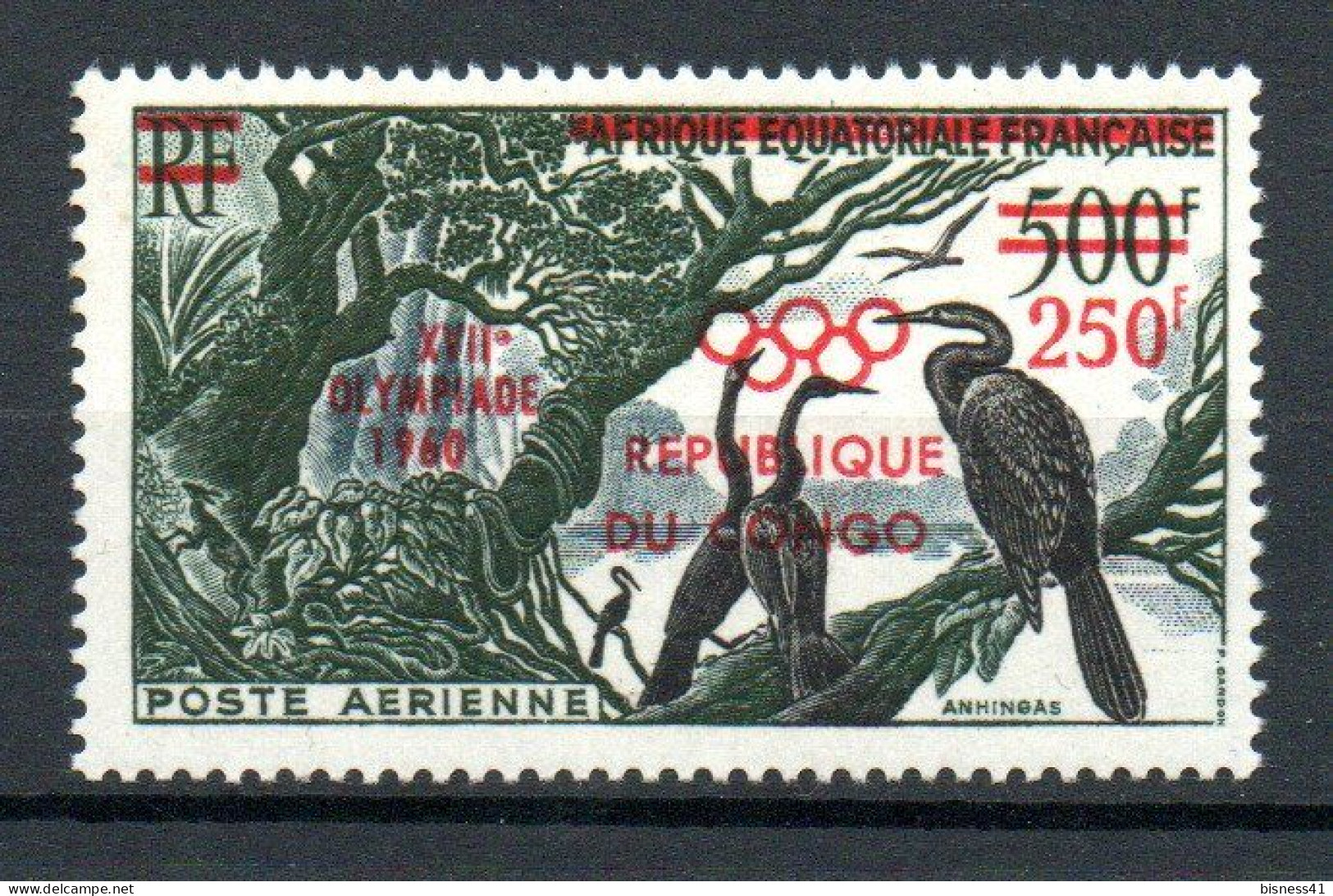 Col40 Afrique Congo 1960 PA N° 1 Neuf XX MNH Cote 11,00€ - Mint/hinged