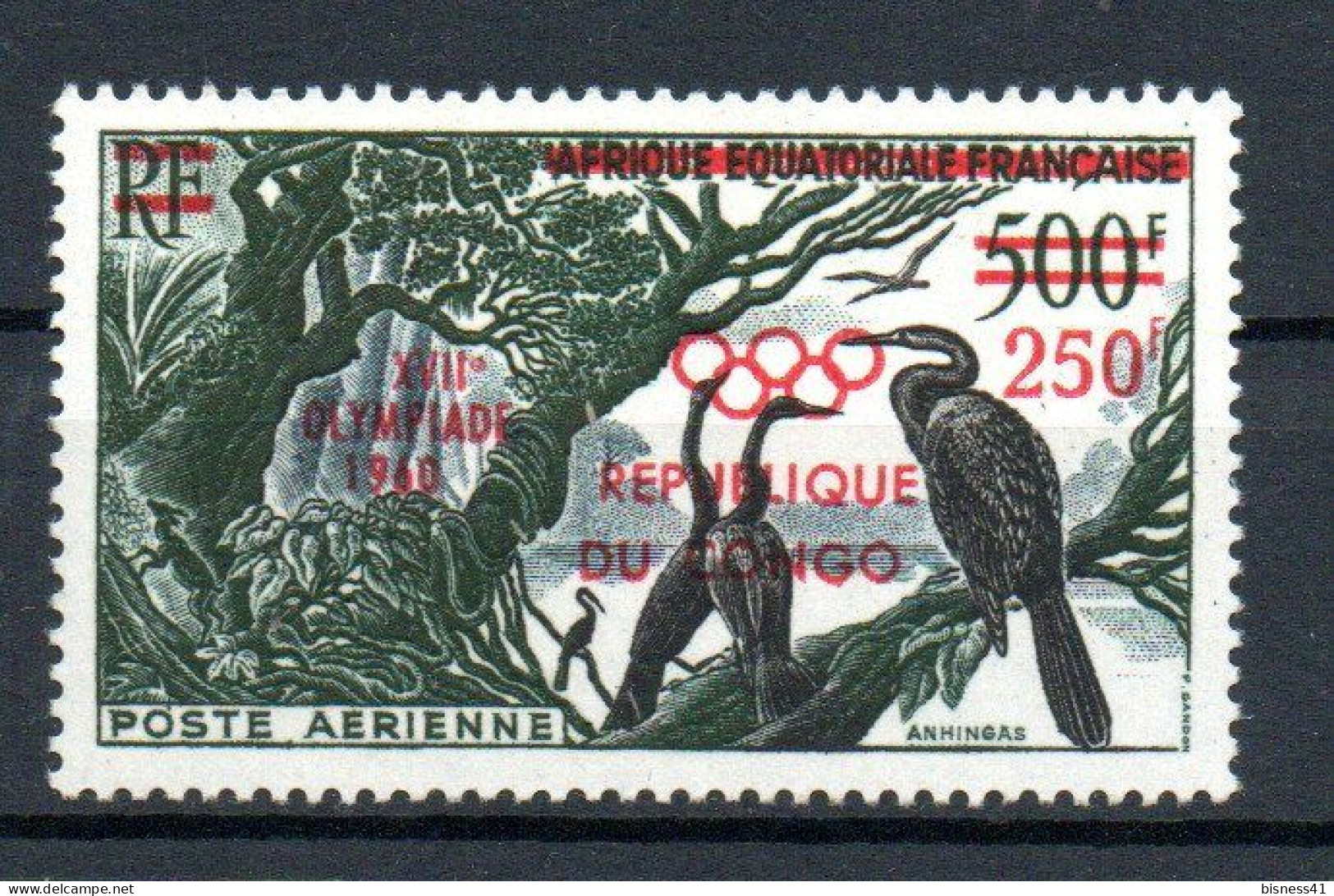 Col40 Afrique Congo 1960 PA N° 1 Neuf X MH Cote 11,00€ - Neufs