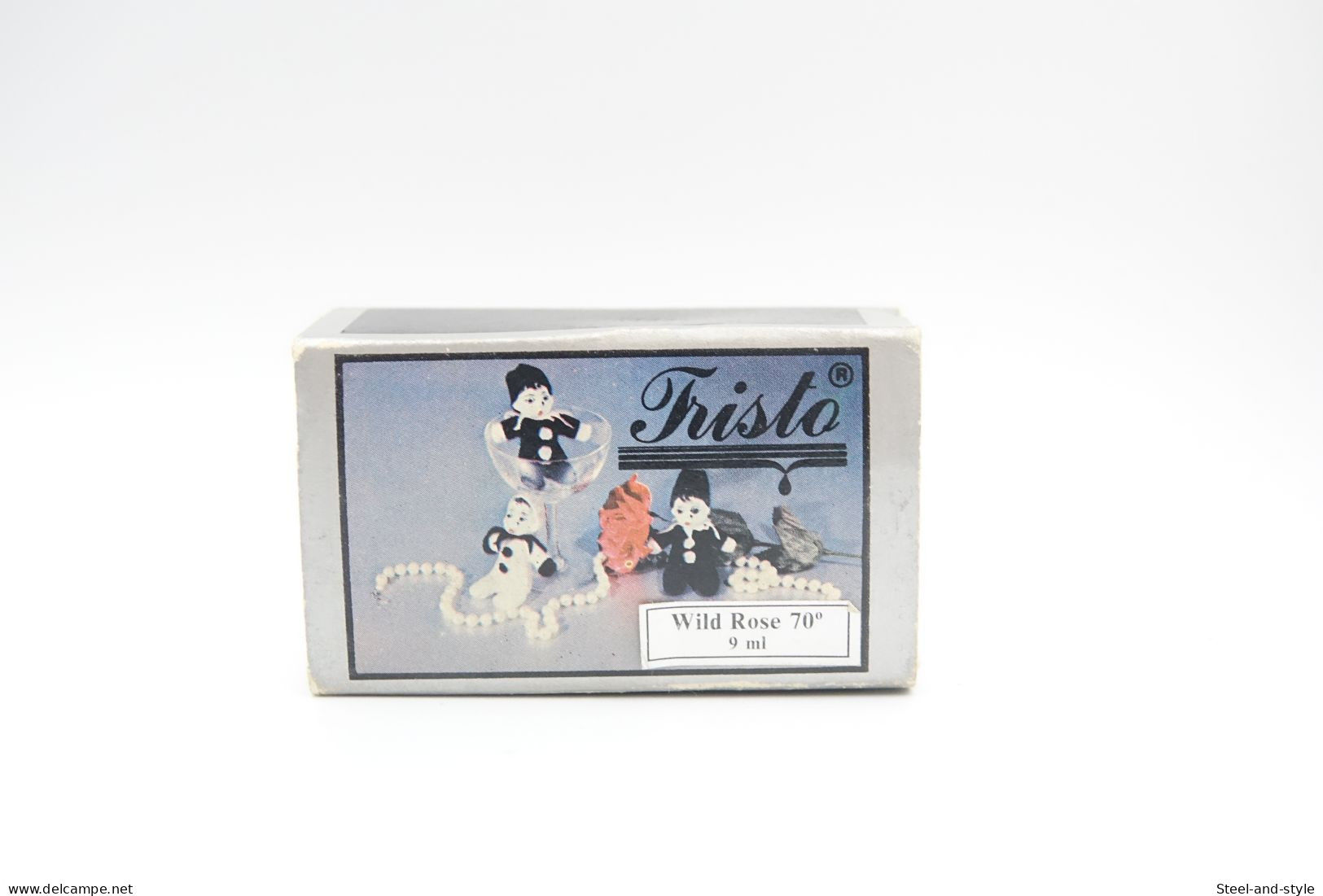 Design : PERFUME - TRISTO : WILD ROSE 70° - 9ml - Miniature - 1960's - H:7cm - Vintage - Miniaturen Damendüfte (mit Verpackung)