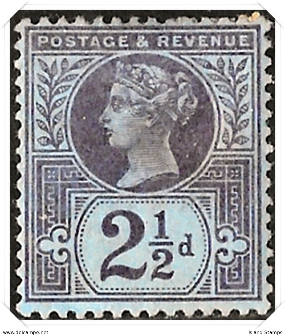 QV SG201 1887 Jubilee 2-12d Purple Blue Mint Hinged - Nuevos