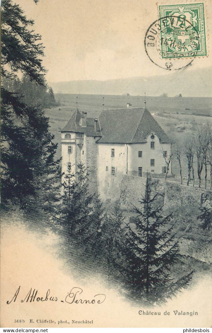 SUISSE  VALANGIN  Chateau - Valangin