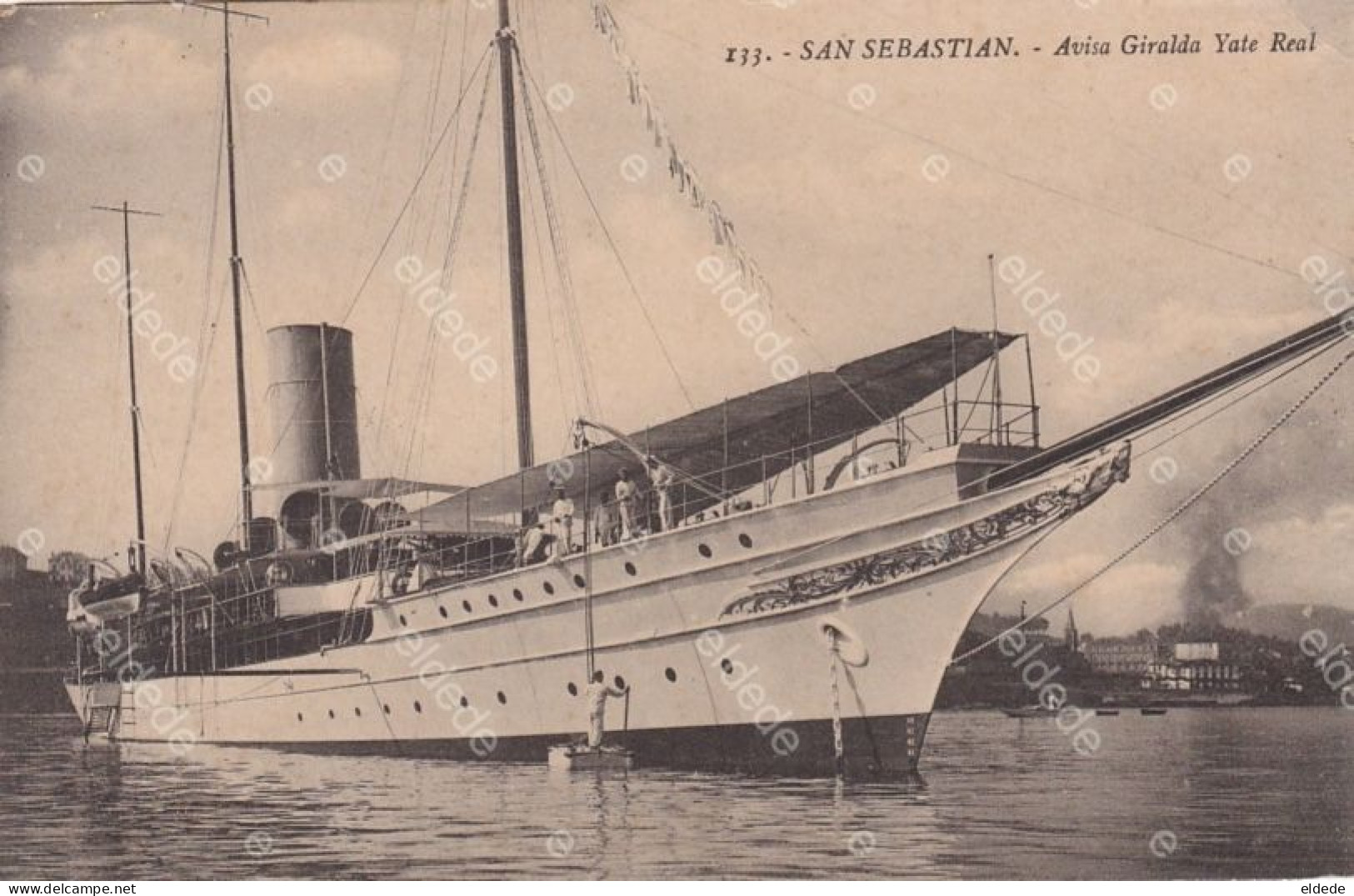 Yacht De Plaisance Royal à San Sebastian. Avisa Giralda Yate Real . Alfonso XIII. Edicion Galarza - Sailing