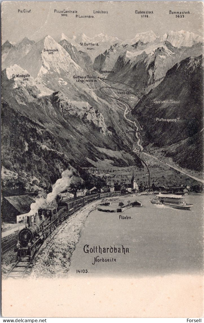 Gotthardbahn , Nordseite (Ungebraucht) - Disentis/Mustér