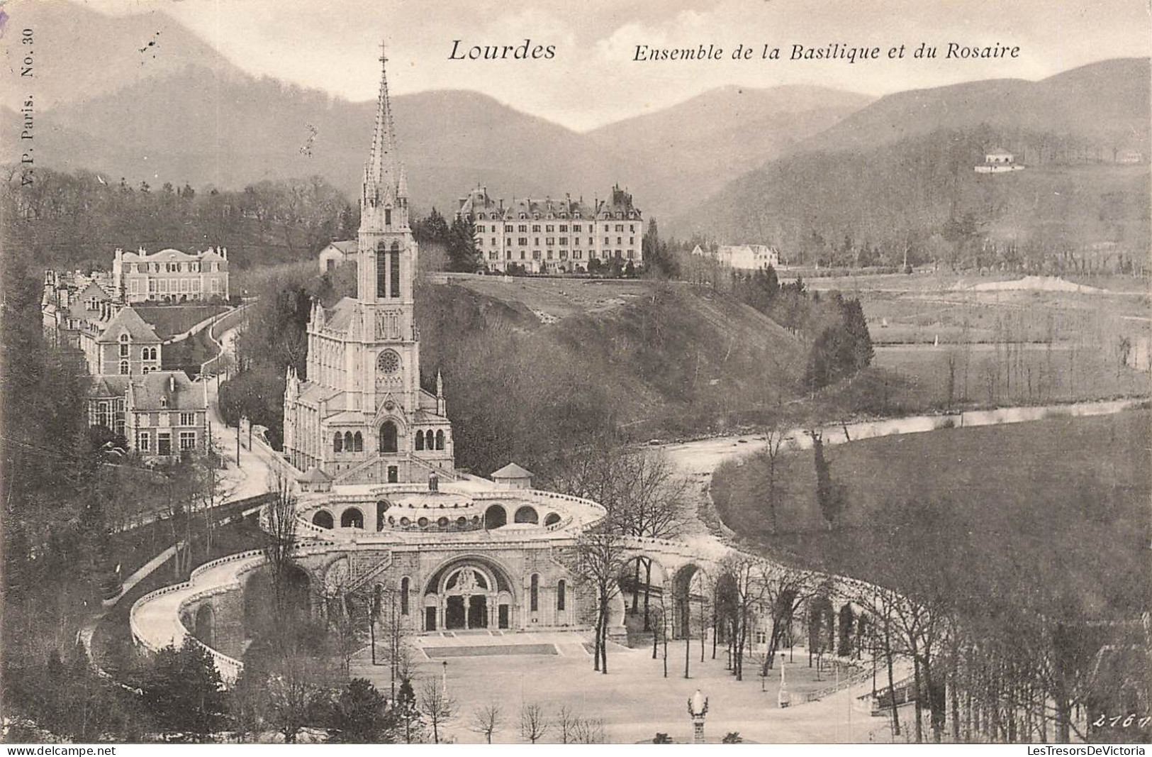 FRANCE - Lourdes - Ensemble De La Basilique Et Du Rosaire - Carte Postale Ancienne - Lourdes